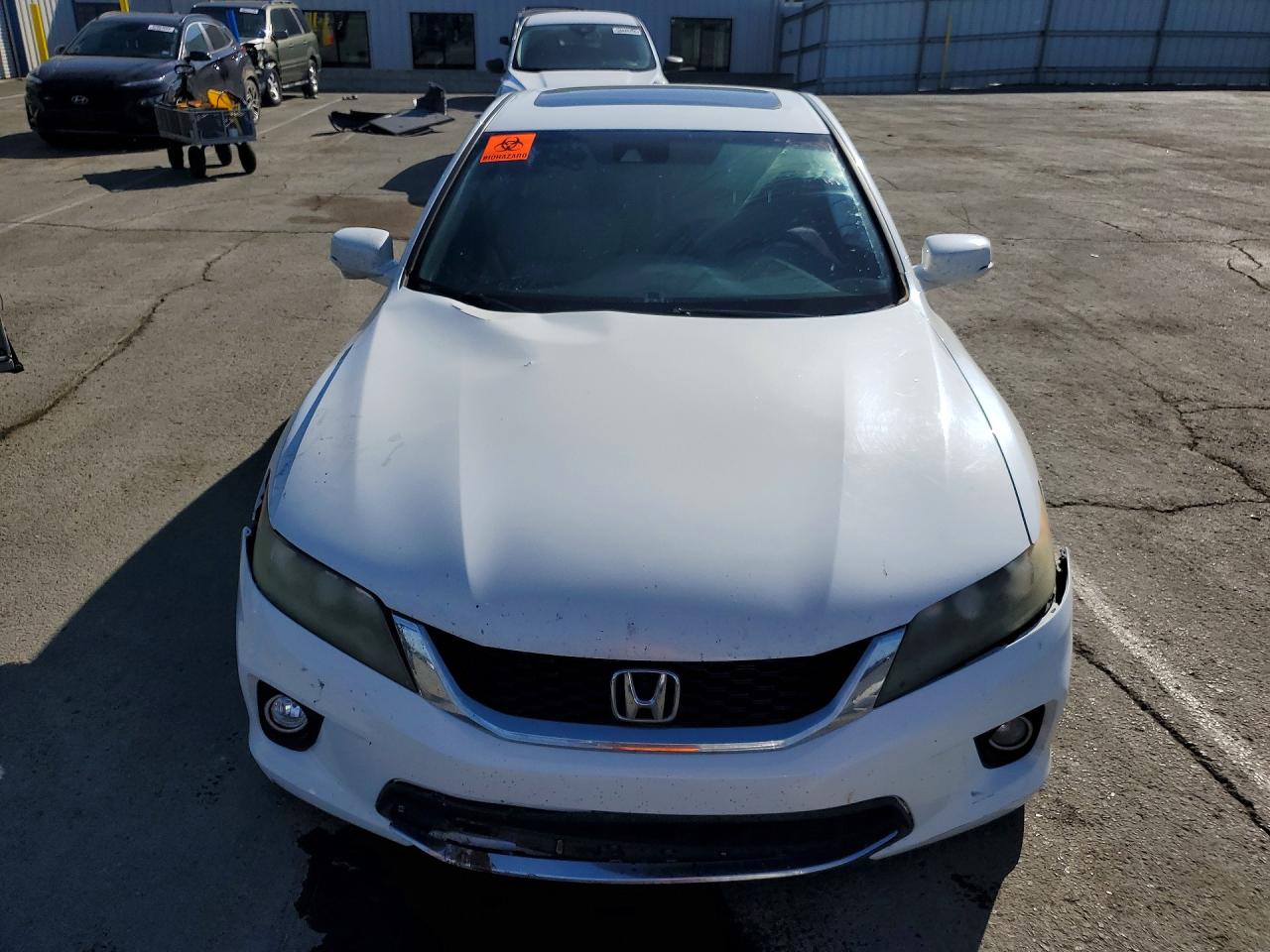 2013 Honda Accord Exl White vin: 1HGCT1B88DA008216