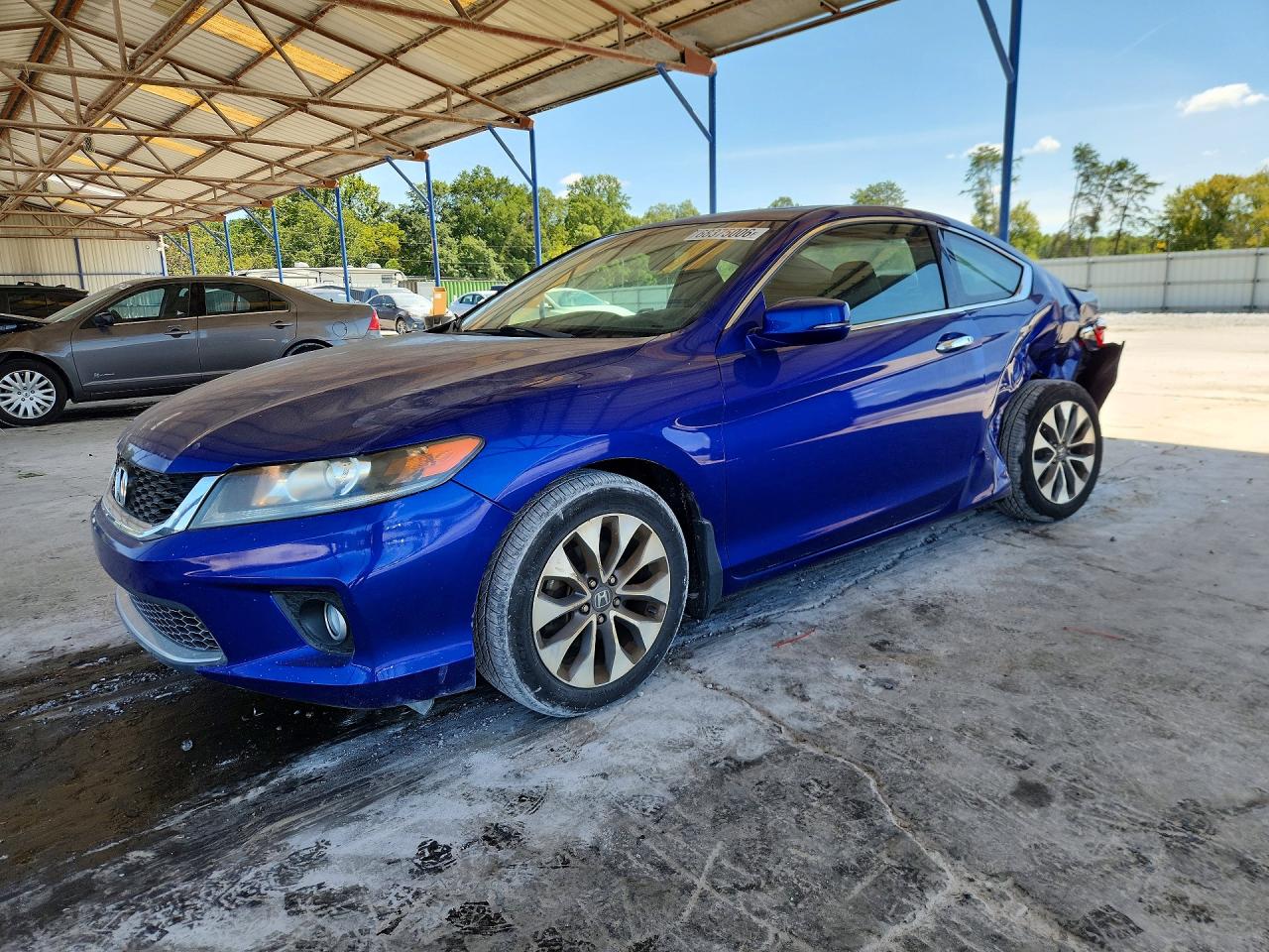 2013 Honda Accord Exl Blue vin: 1HGCT1B88DA012363