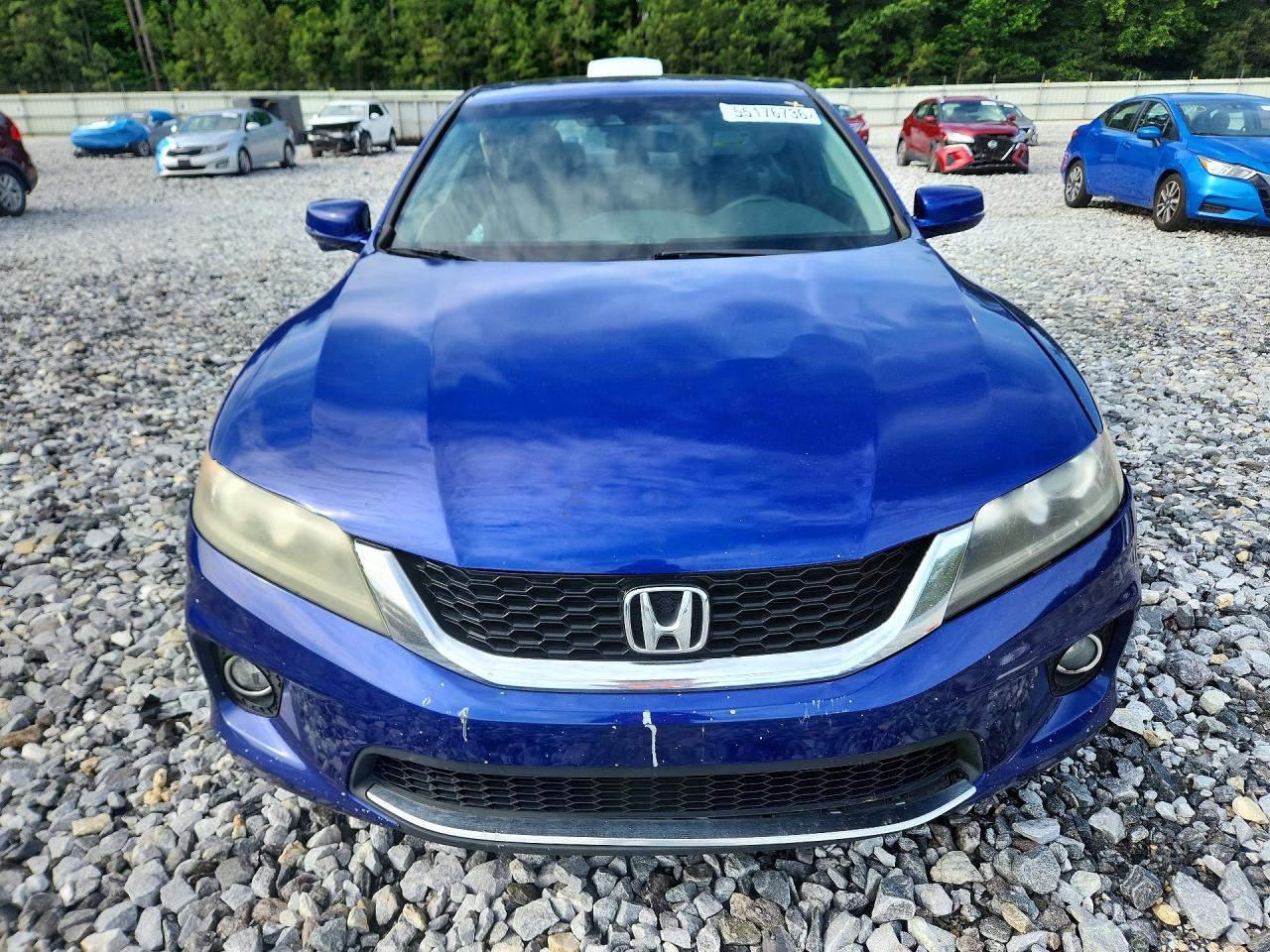 2013 Honda Accord Exl Blue vin: 1HGCT1B88DA023962