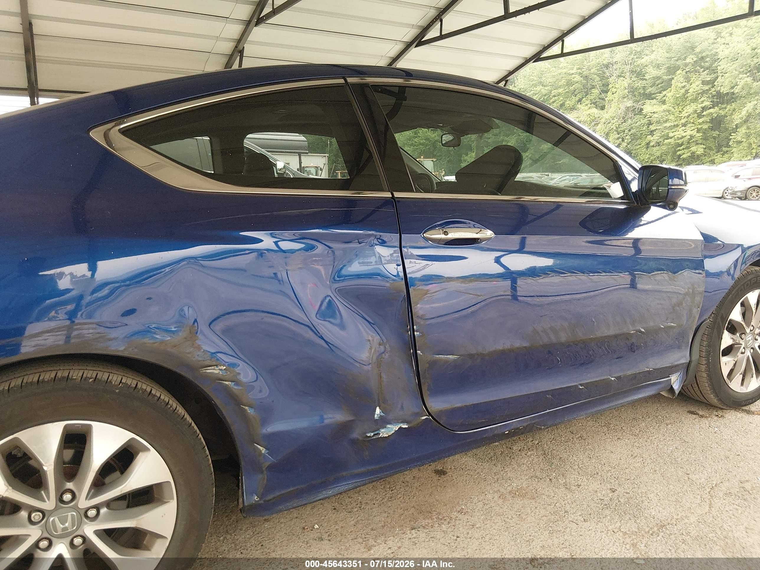 2014 Honda Accord Ex-l Blue vin: 1HGCT1B88EA001994