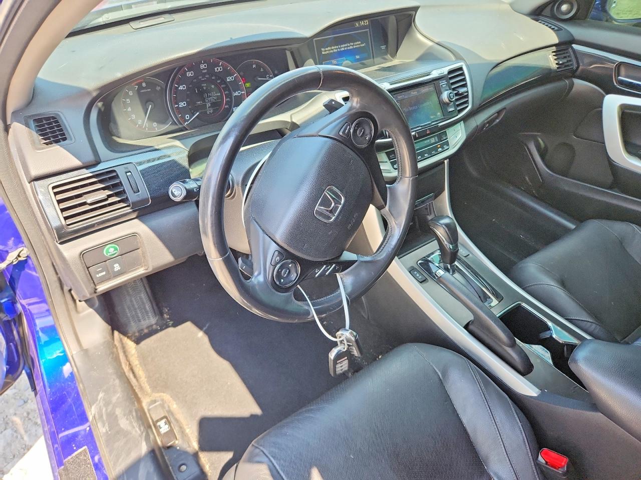 2014 Honda Accord Exl Blue vin: 1HGCT1B88EA002076