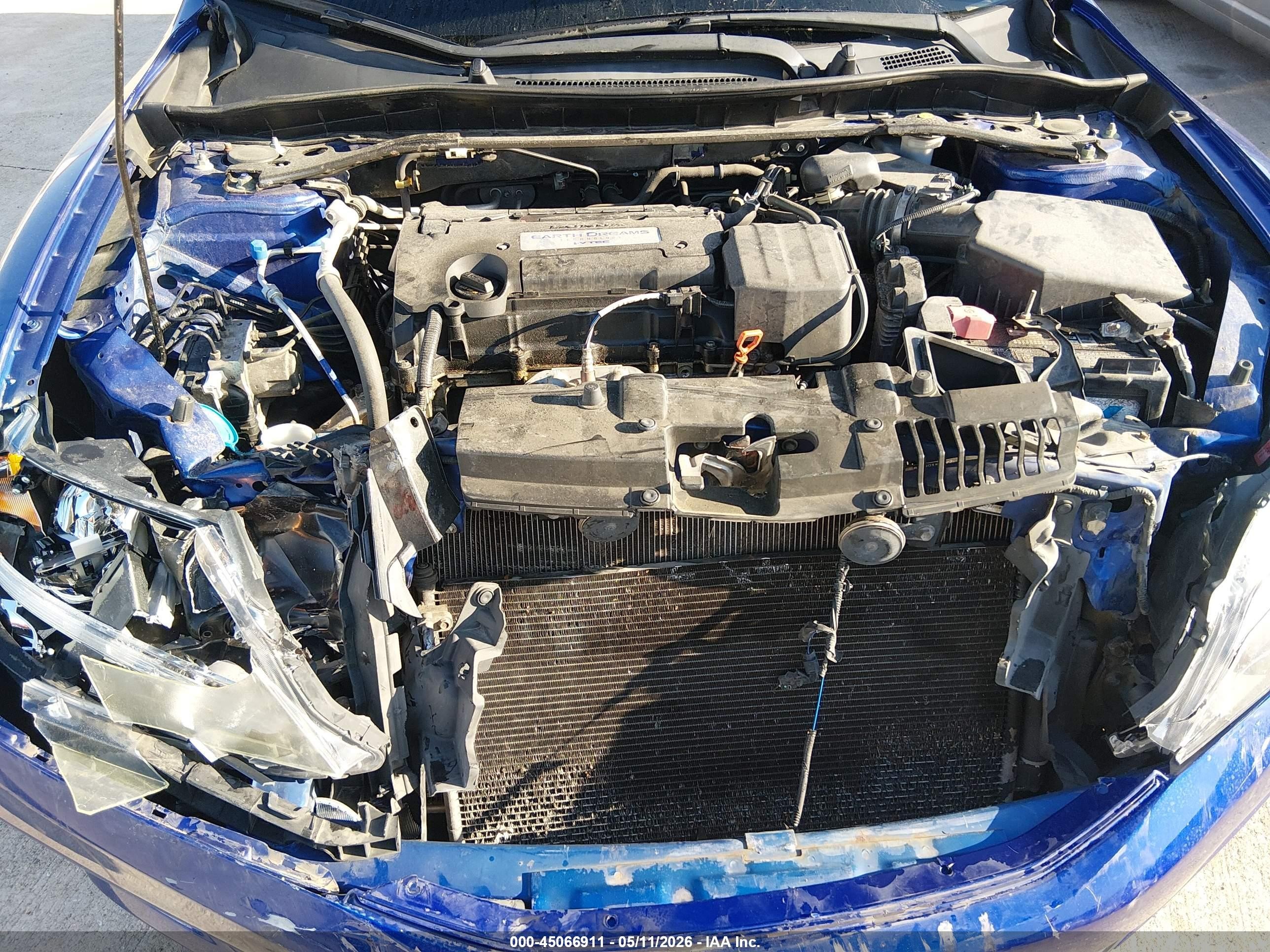 2015 Honda Accord Ex-l Blue vin: 1HGCT1B88FA004525