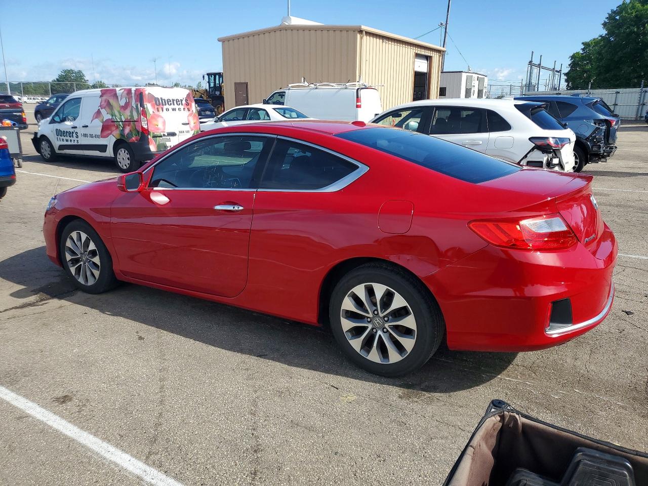 2015 Honda Accord Exl Red vin: 1HGCT1B88FA005934