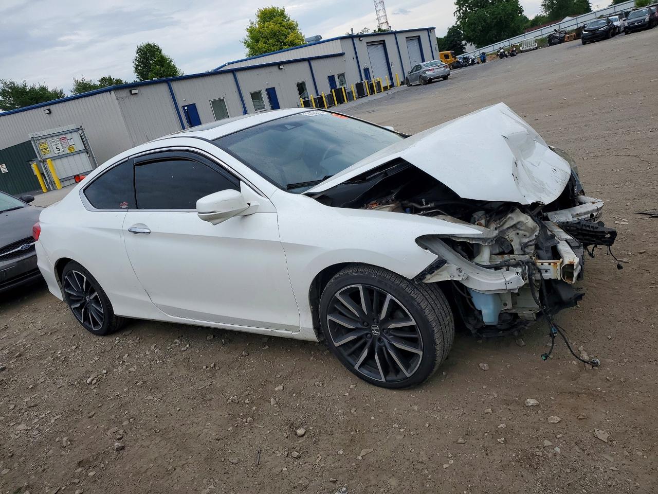 2013 Honda Accord Exl White vin: 1HGCT1B89DA006538