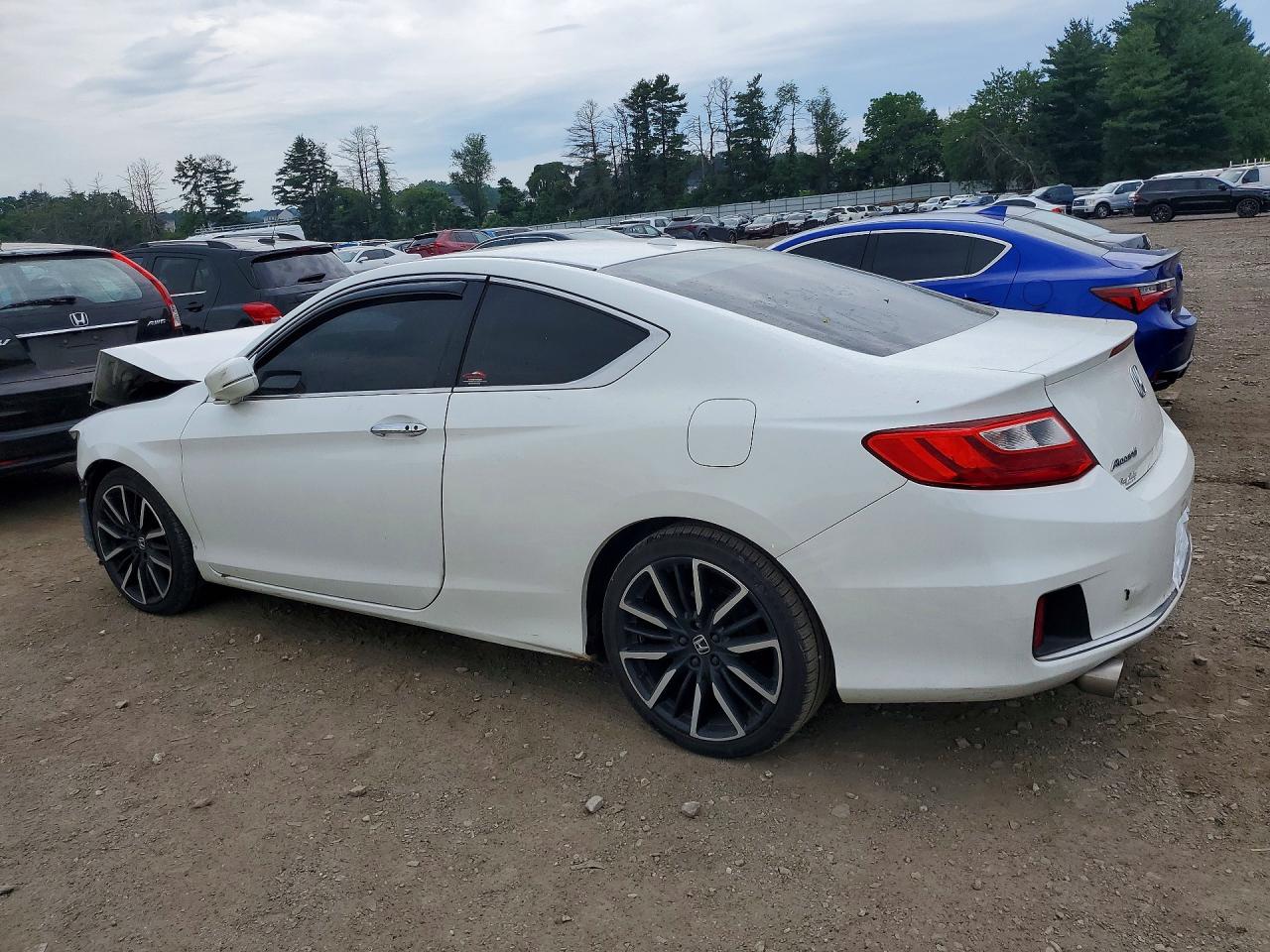 2013 Honda Accord Exl White vin: 1HGCT1B89DA006538