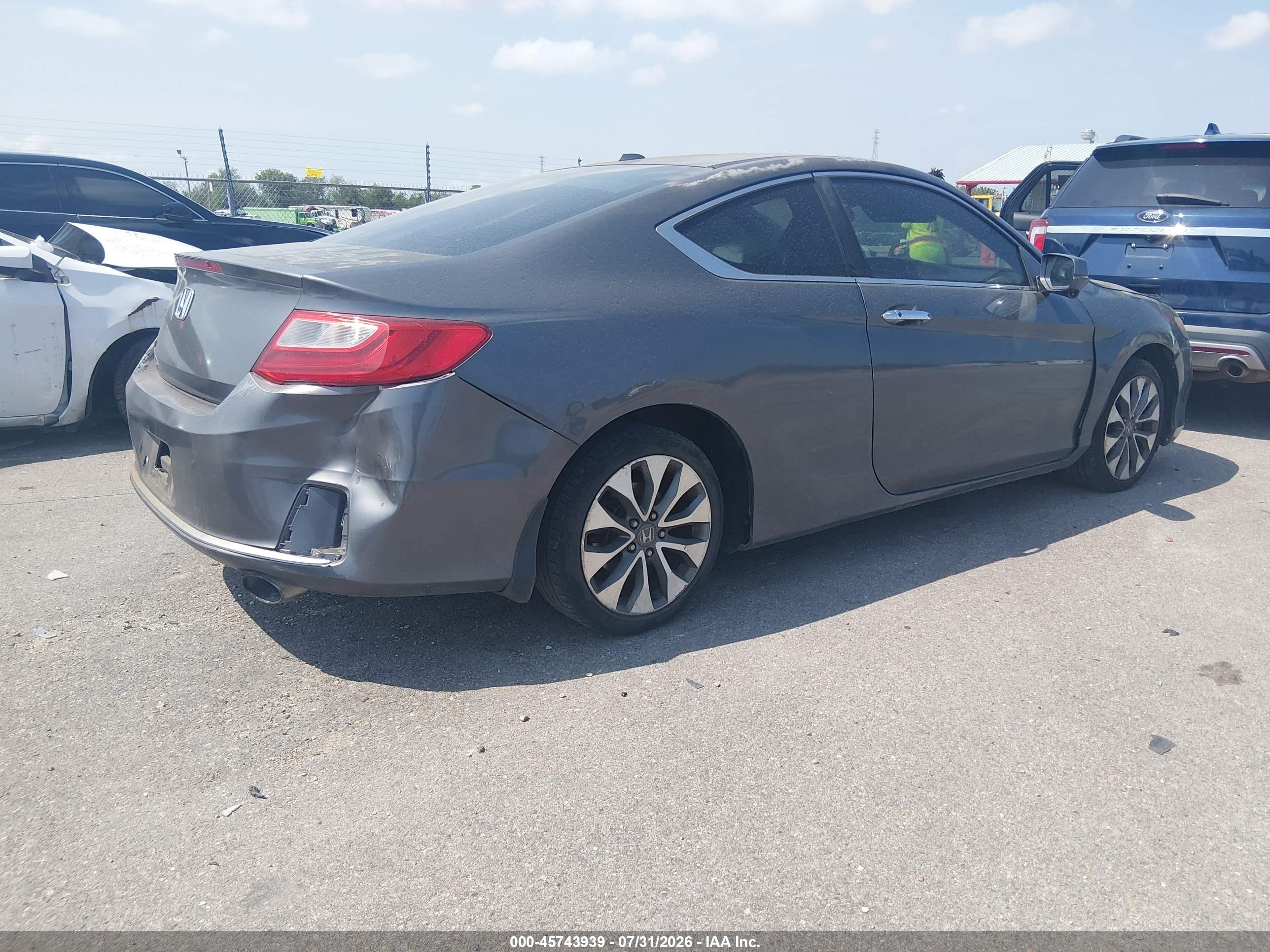 2013 Honda Accord Ex-l Gray vin: 1HGCT1B89DA014798