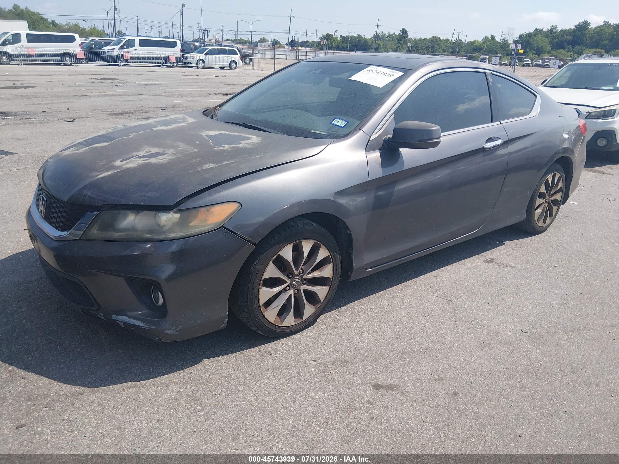 2013 Honda Accord Ex-l Gray vin: 1HGCT1B89DA014798