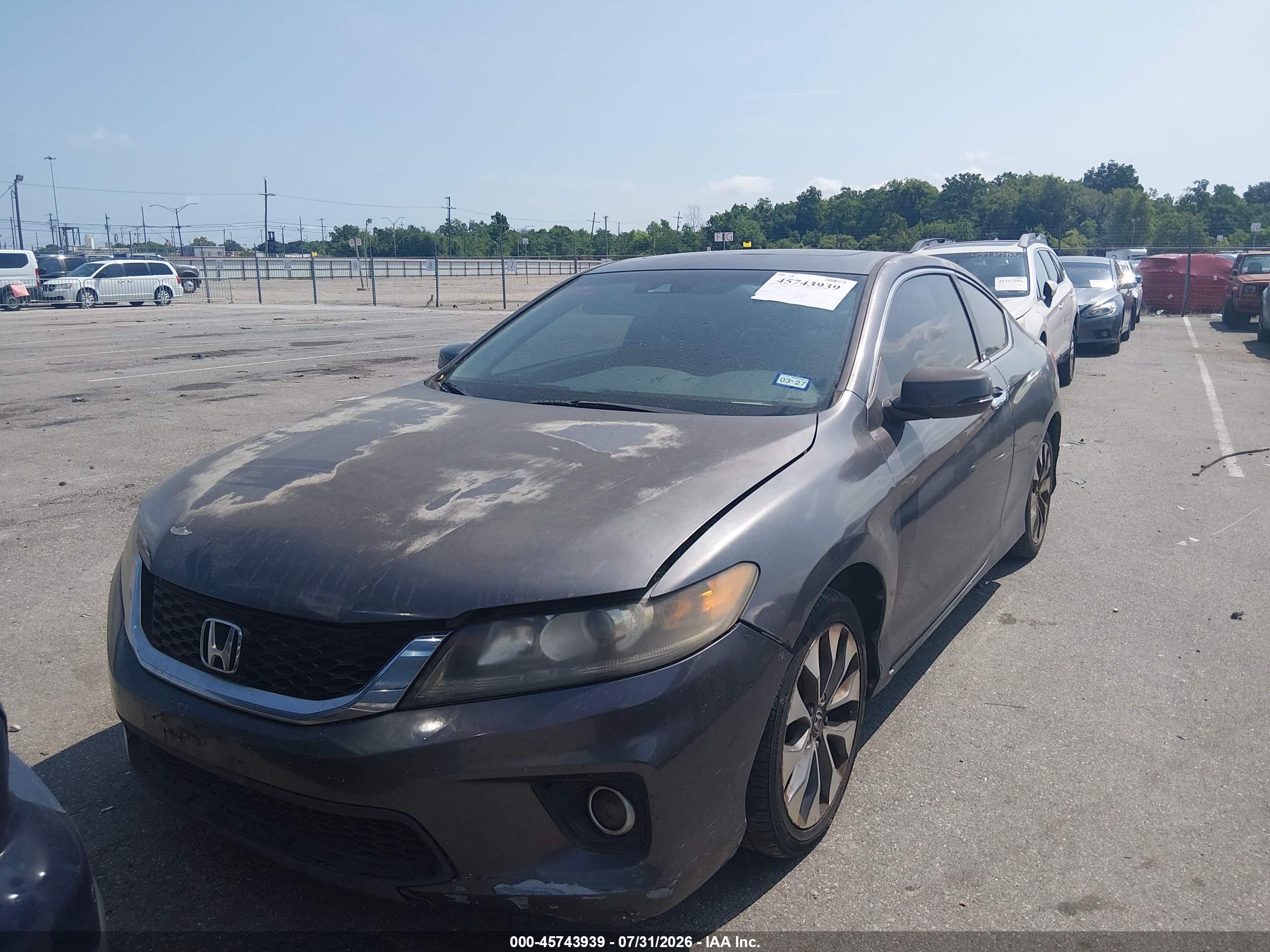 2013 Honda Accord Ex-l Gray vin: 1HGCT1B89DA014798