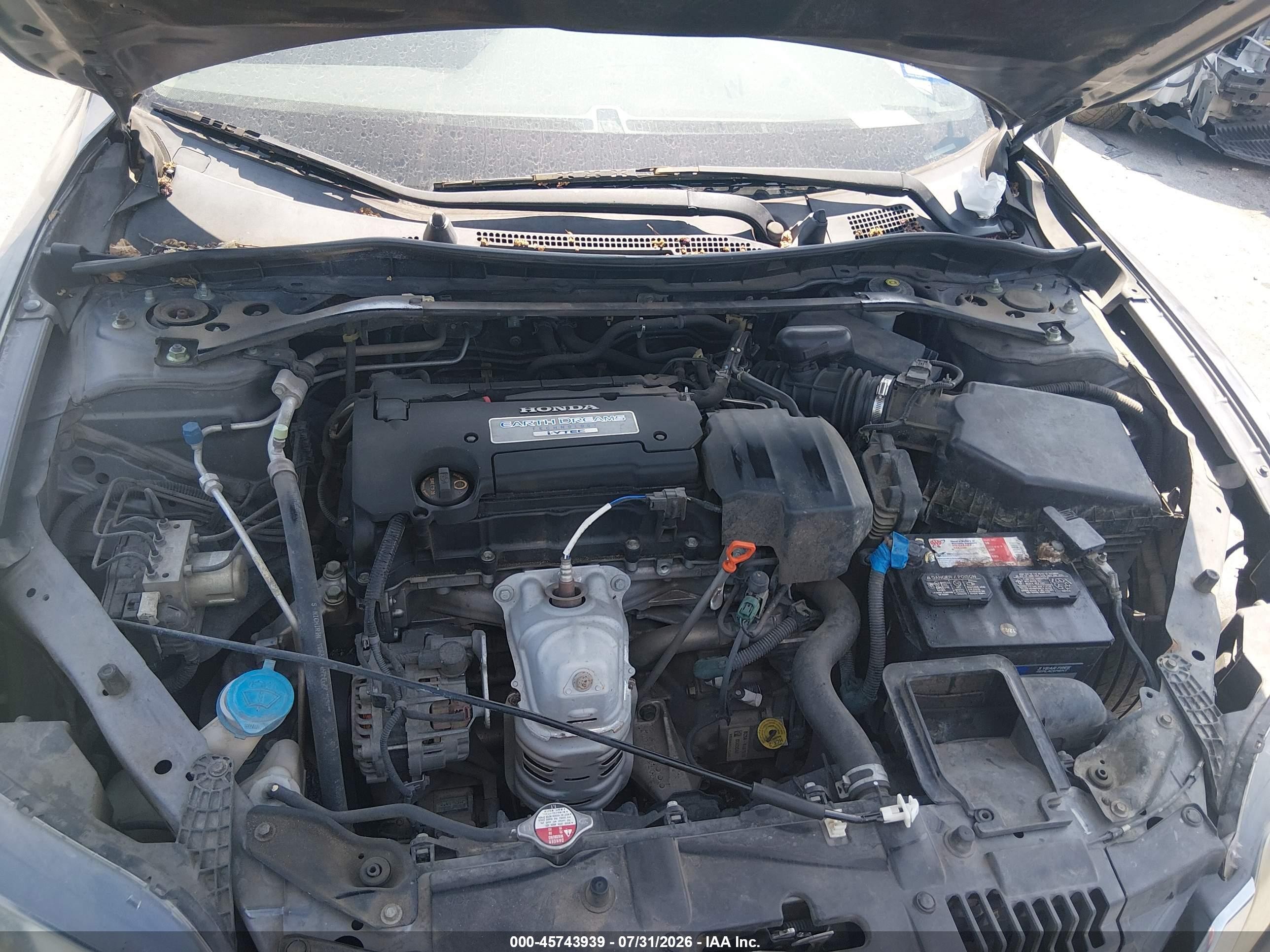 2013 Honda Accord Ex-l Gray vin: 1HGCT1B89DA014798