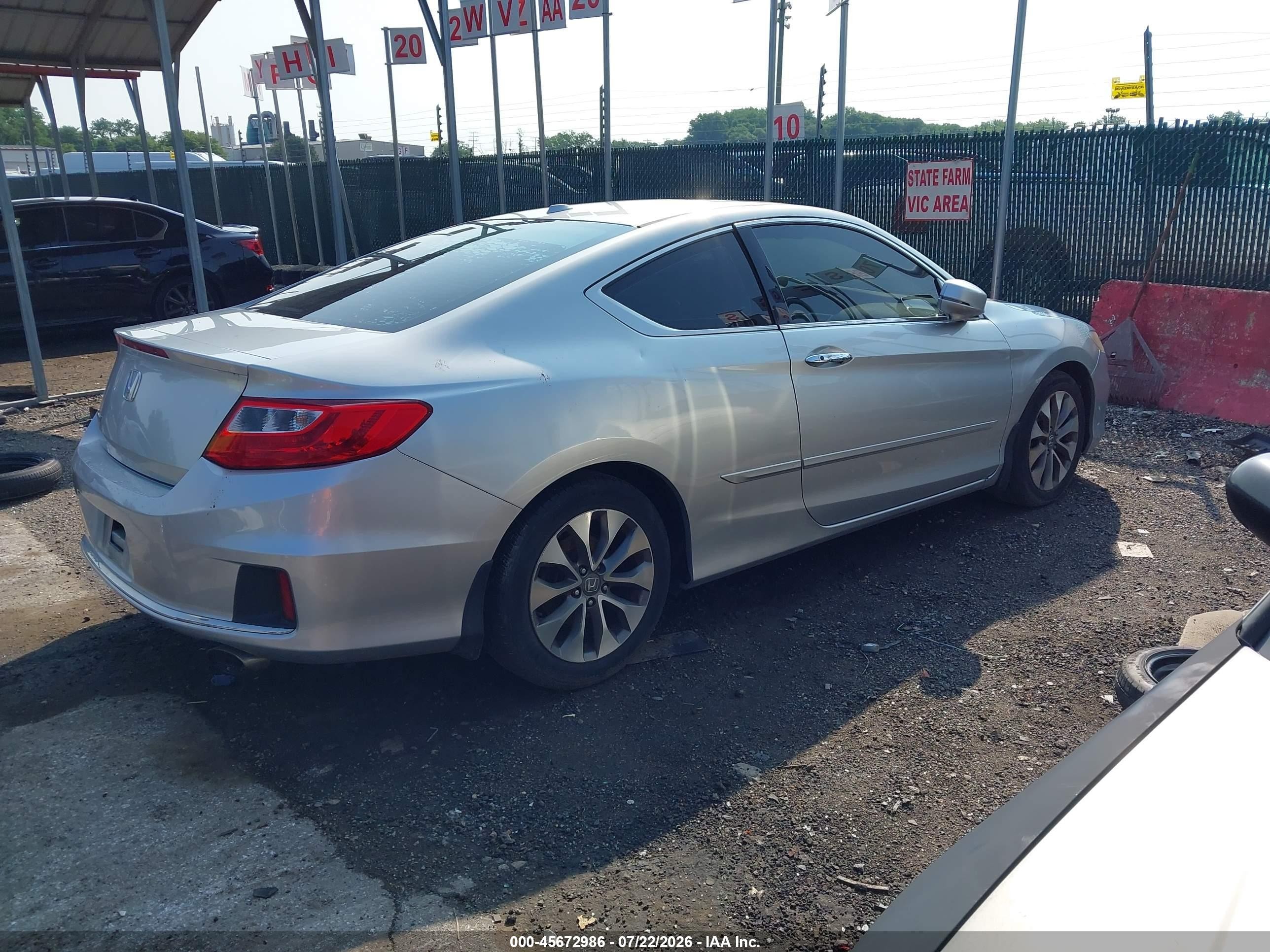 2014 Honda Accord Ex-l Silver vin: 1HGCT1B89EA004032
