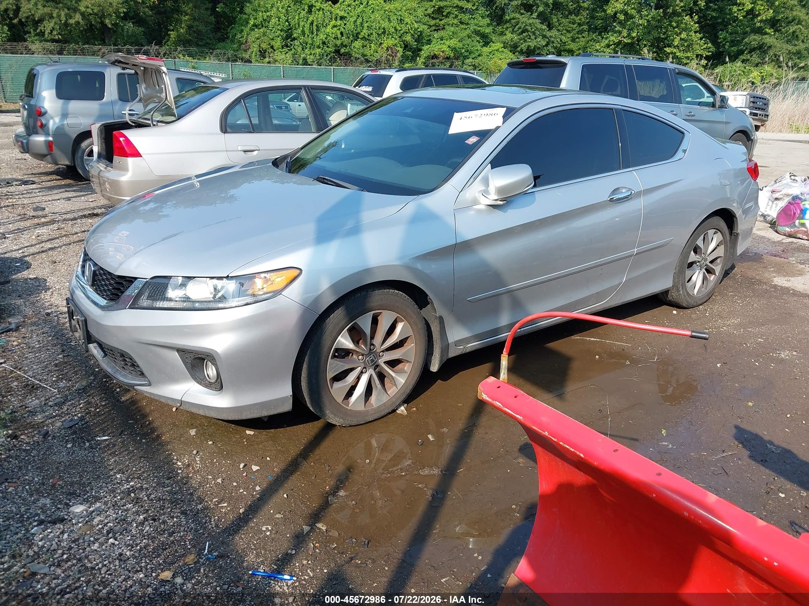 2014 Honda Accord Ex-l Silver vin: 1HGCT1B89EA004032