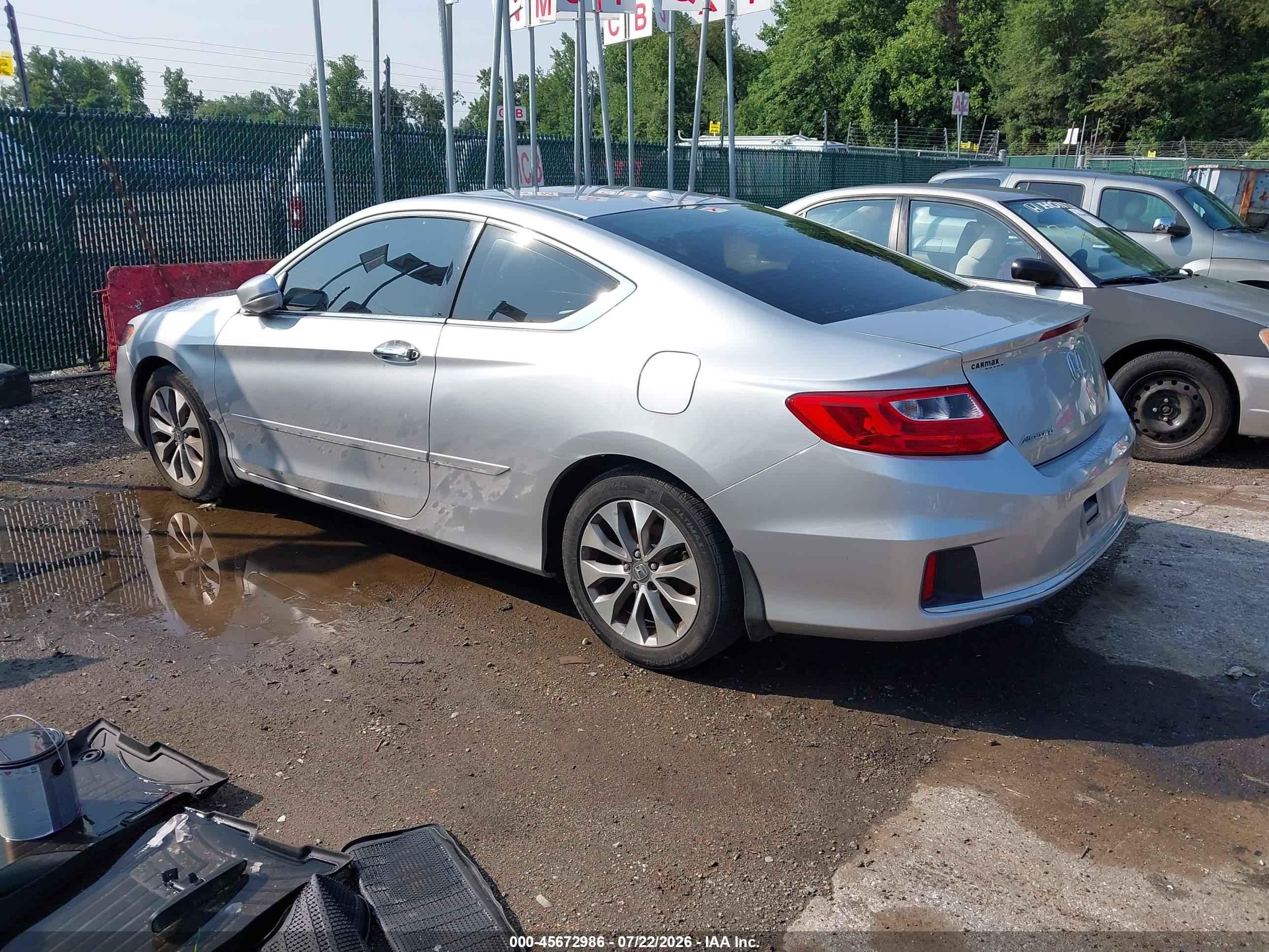 2014 Honda Accord Ex-l Silver vin: 1HGCT1B89EA004032