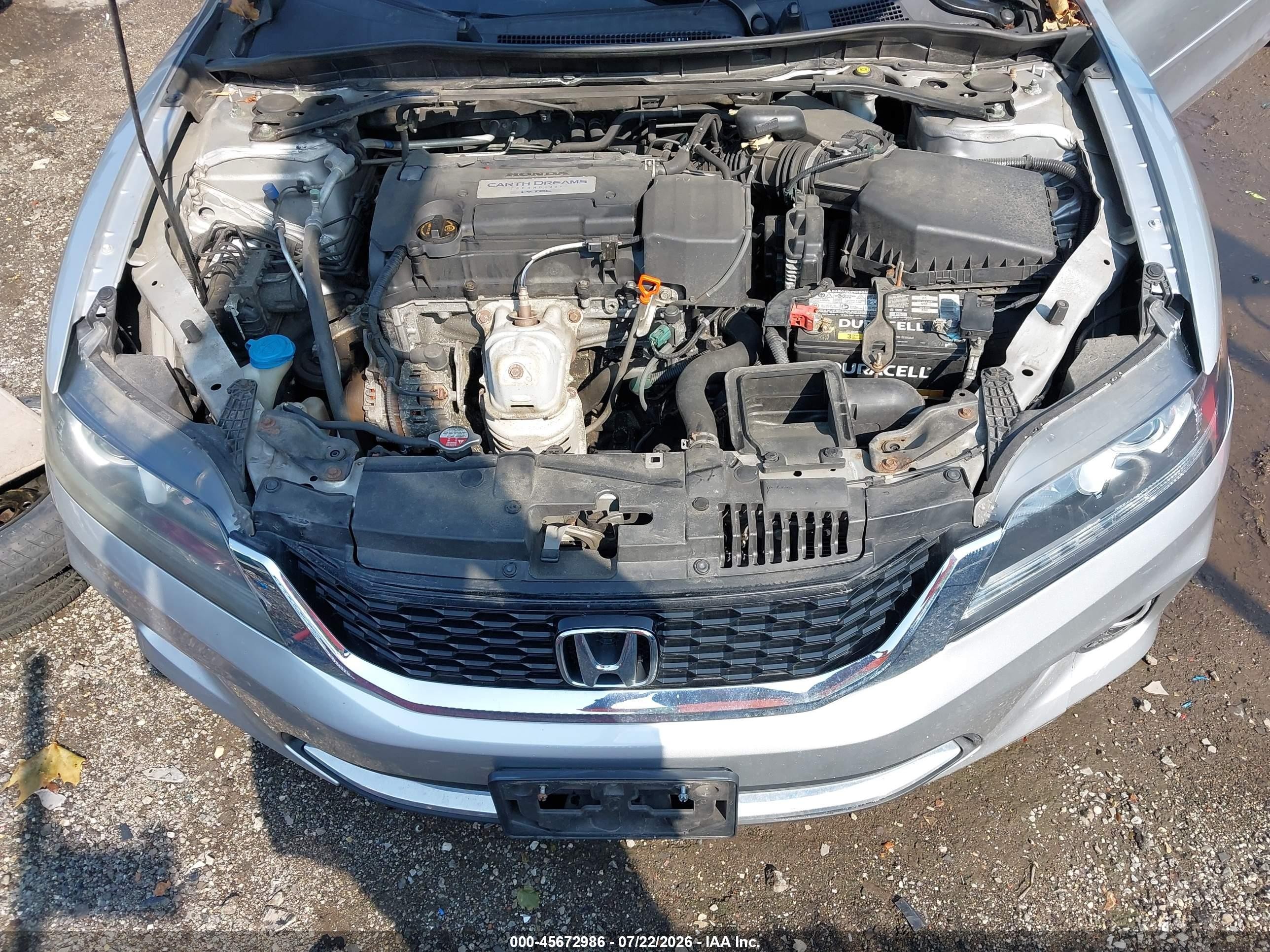 2014 Honda Accord Ex-l Silver vin: 1HGCT1B89EA004032