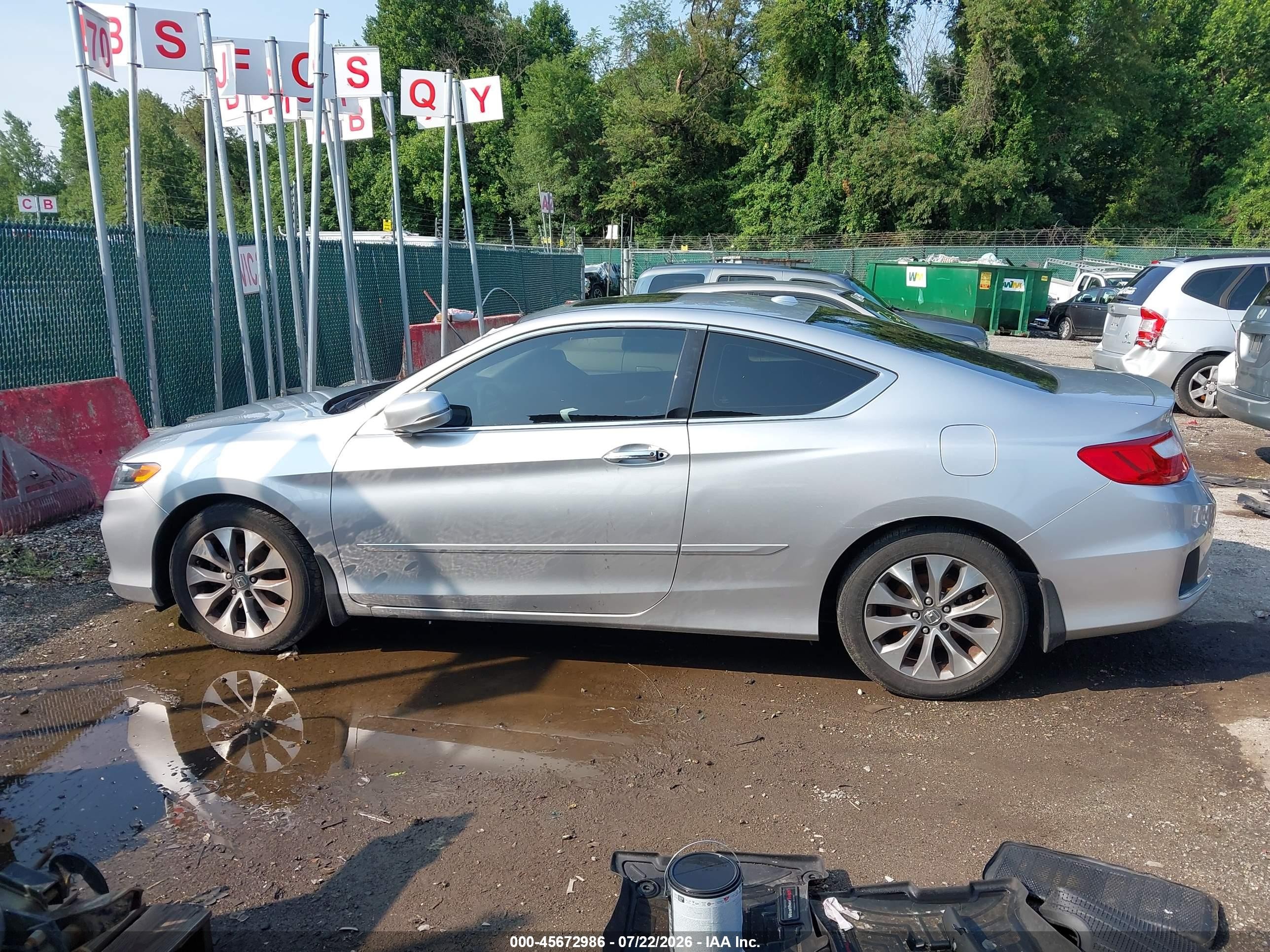 2014 Honda Accord Ex-l Silver vin: 1HGCT1B89EA004032