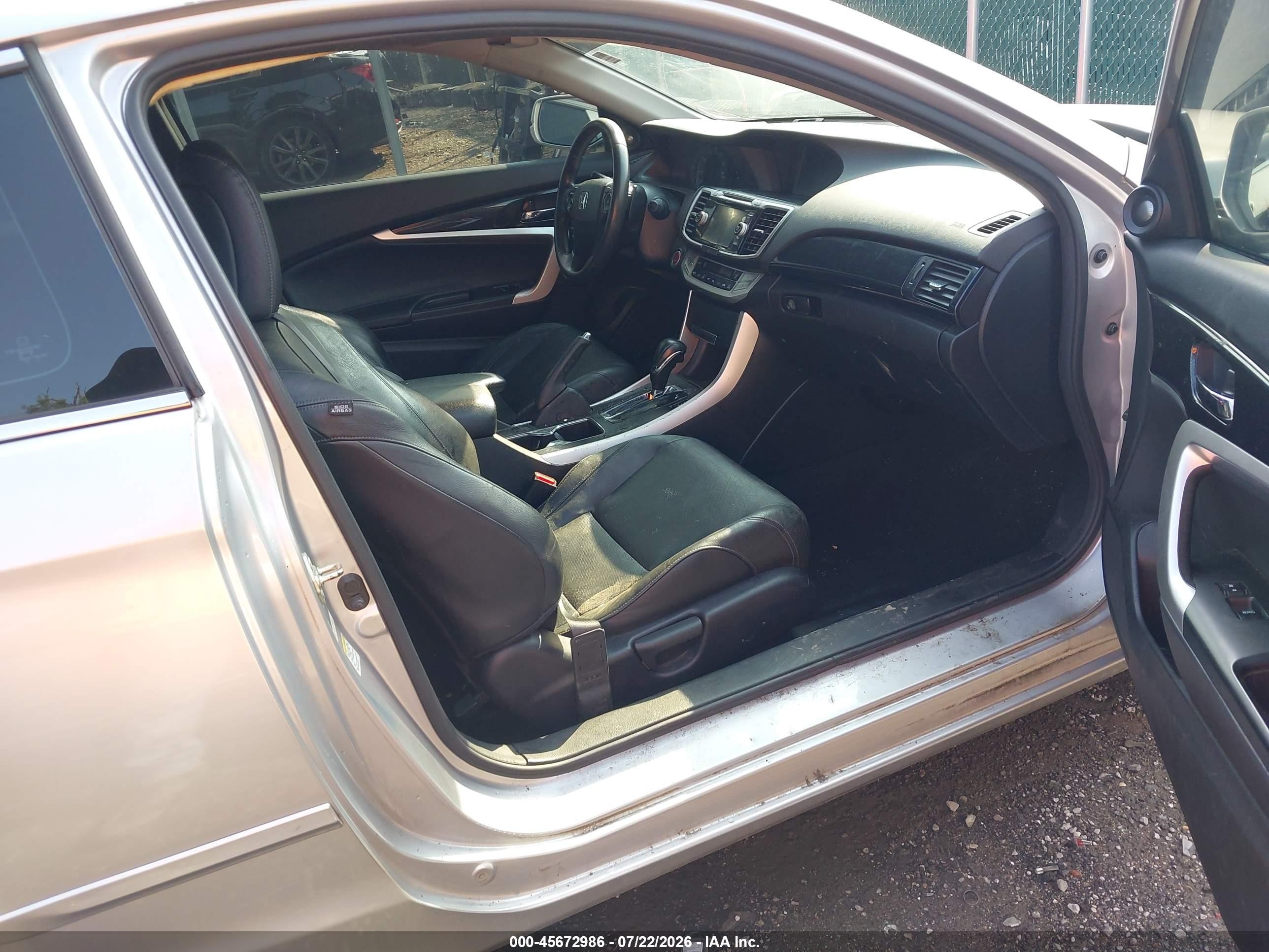 2014 Honda Accord Ex-l Silver vin: 1HGCT1B89EA004032