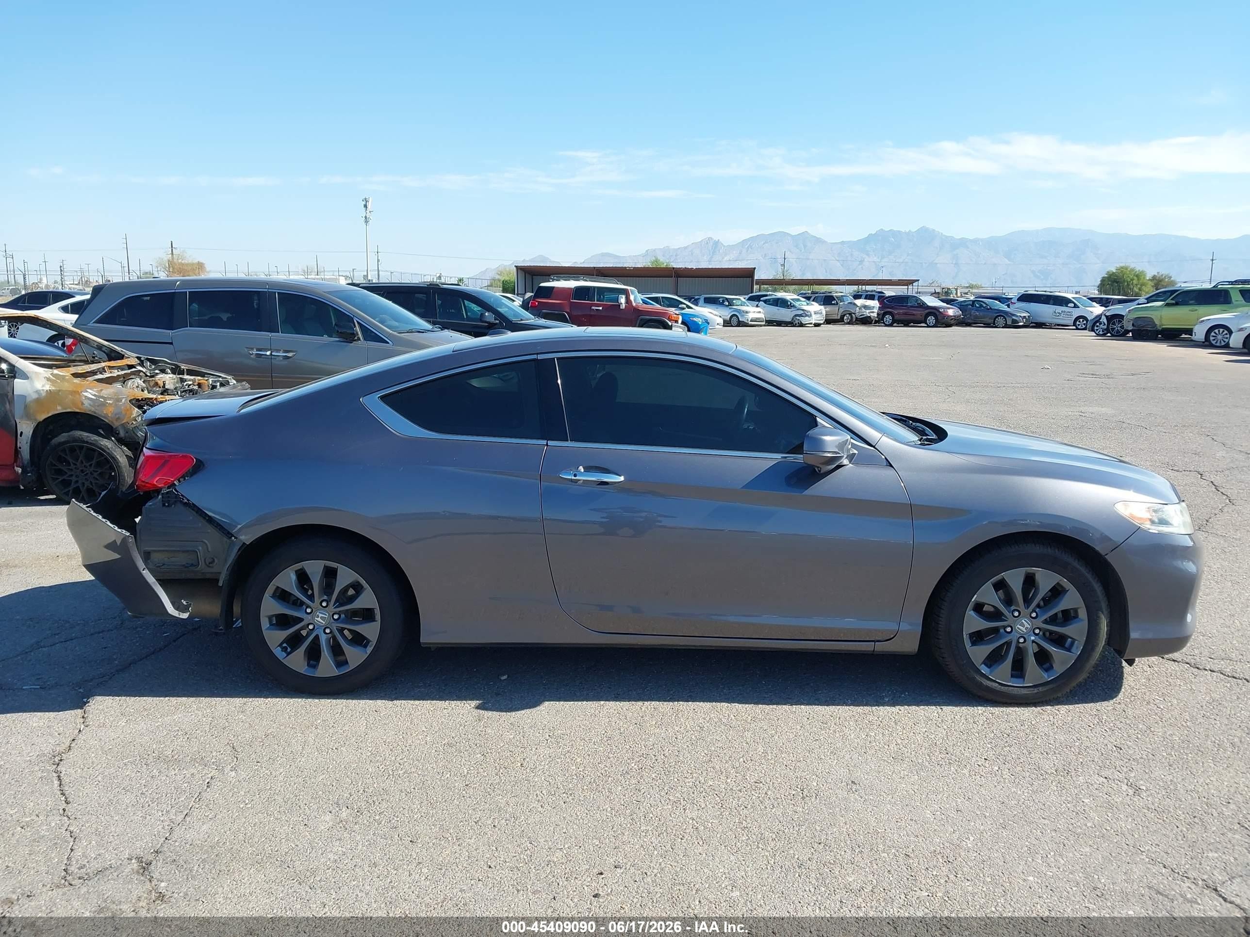 2015 Honda Accord Ex-l Gray vin: 1HGCT1B89FA001293