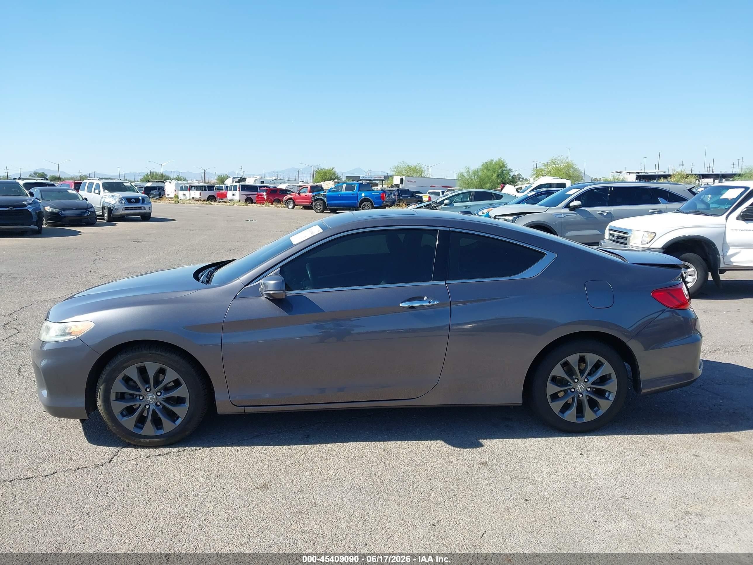 2015 Honda Accord Ex-l Gray vin: 1HGCT1B89FA001293