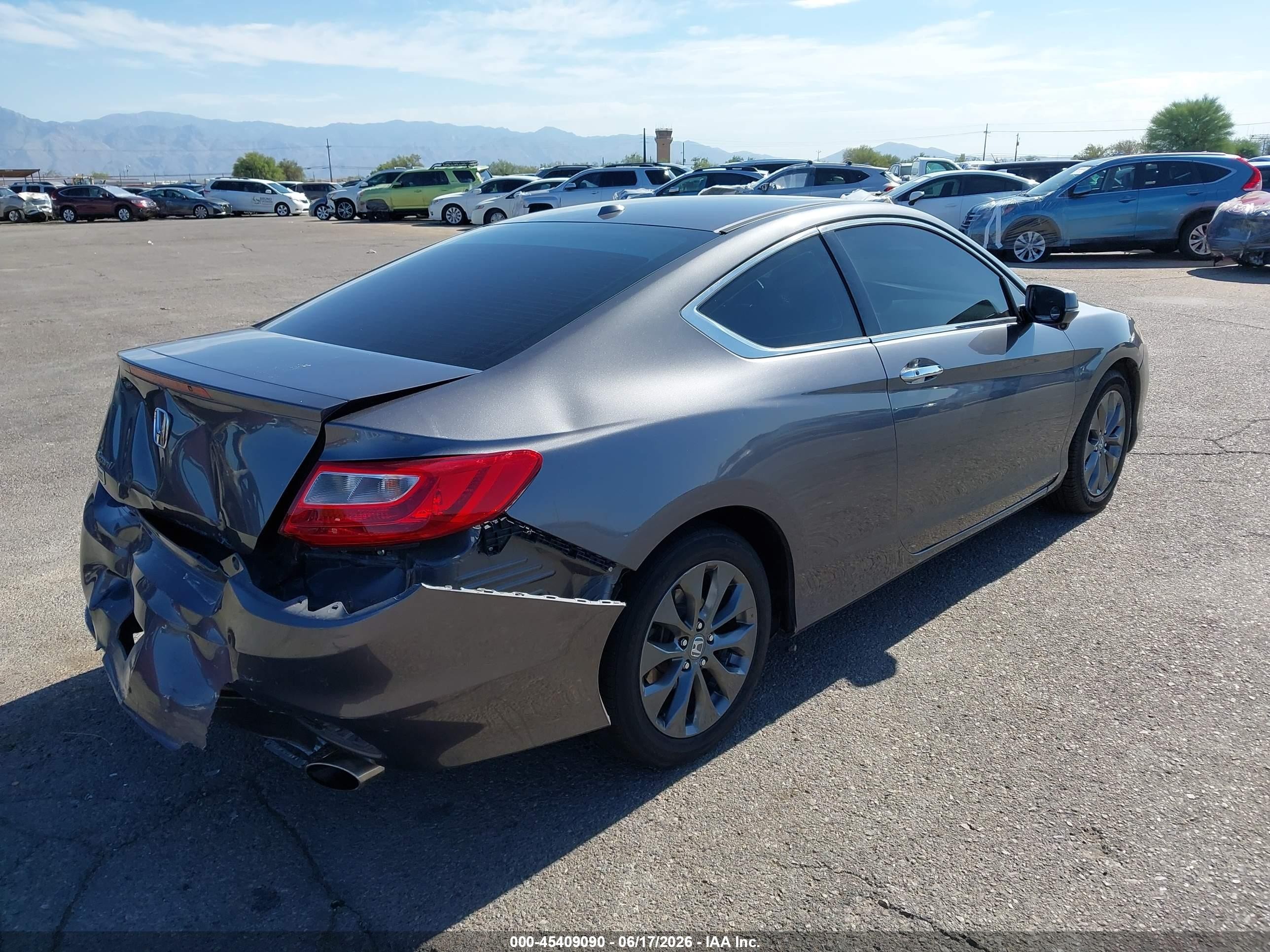2015 Honda Accord Ex-l Gray vin: 1HGCT1B89FA001293