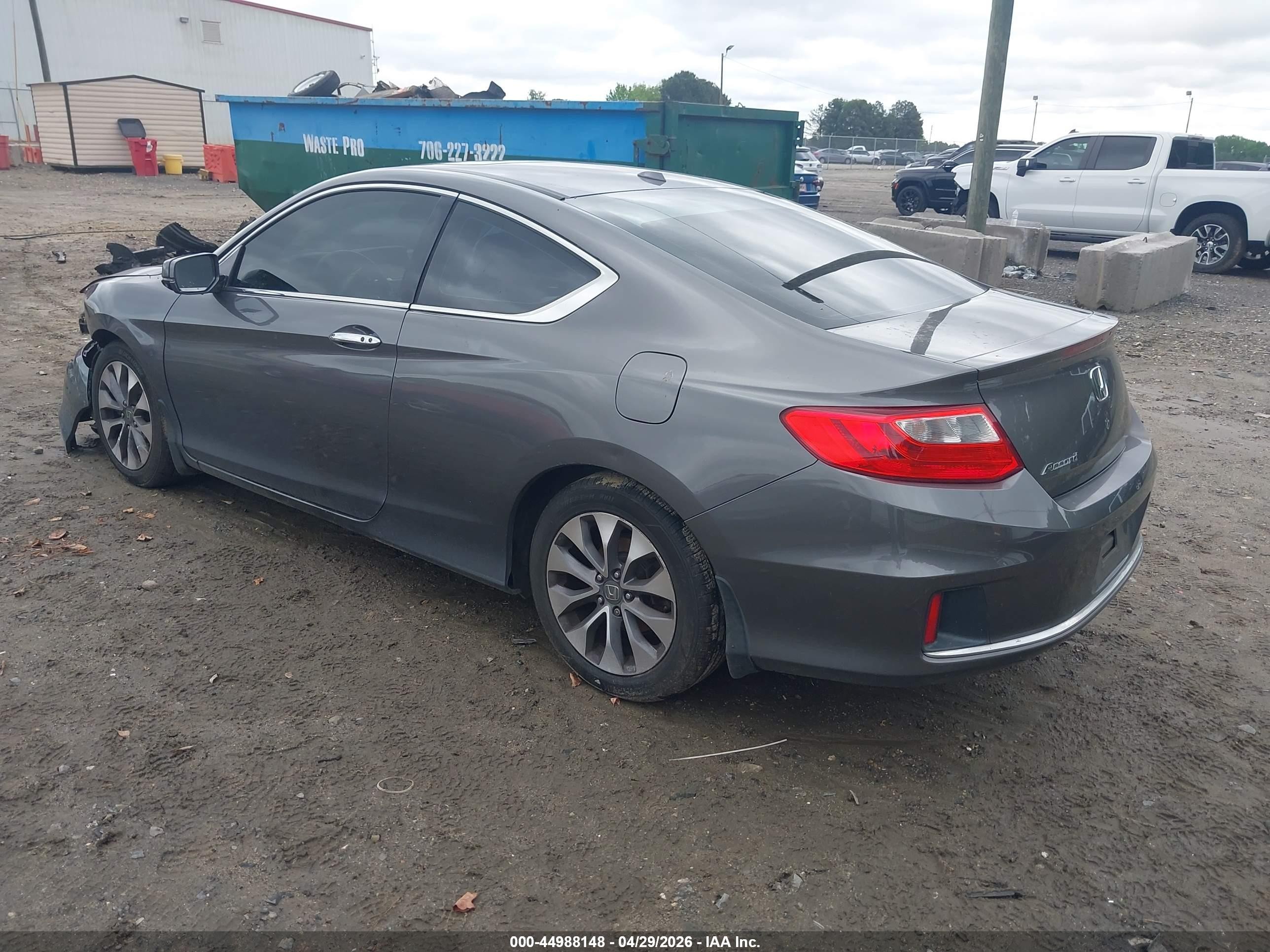 2013 Honda Accord Ex-l Gray vin: 1HGCT1B8XDA001204