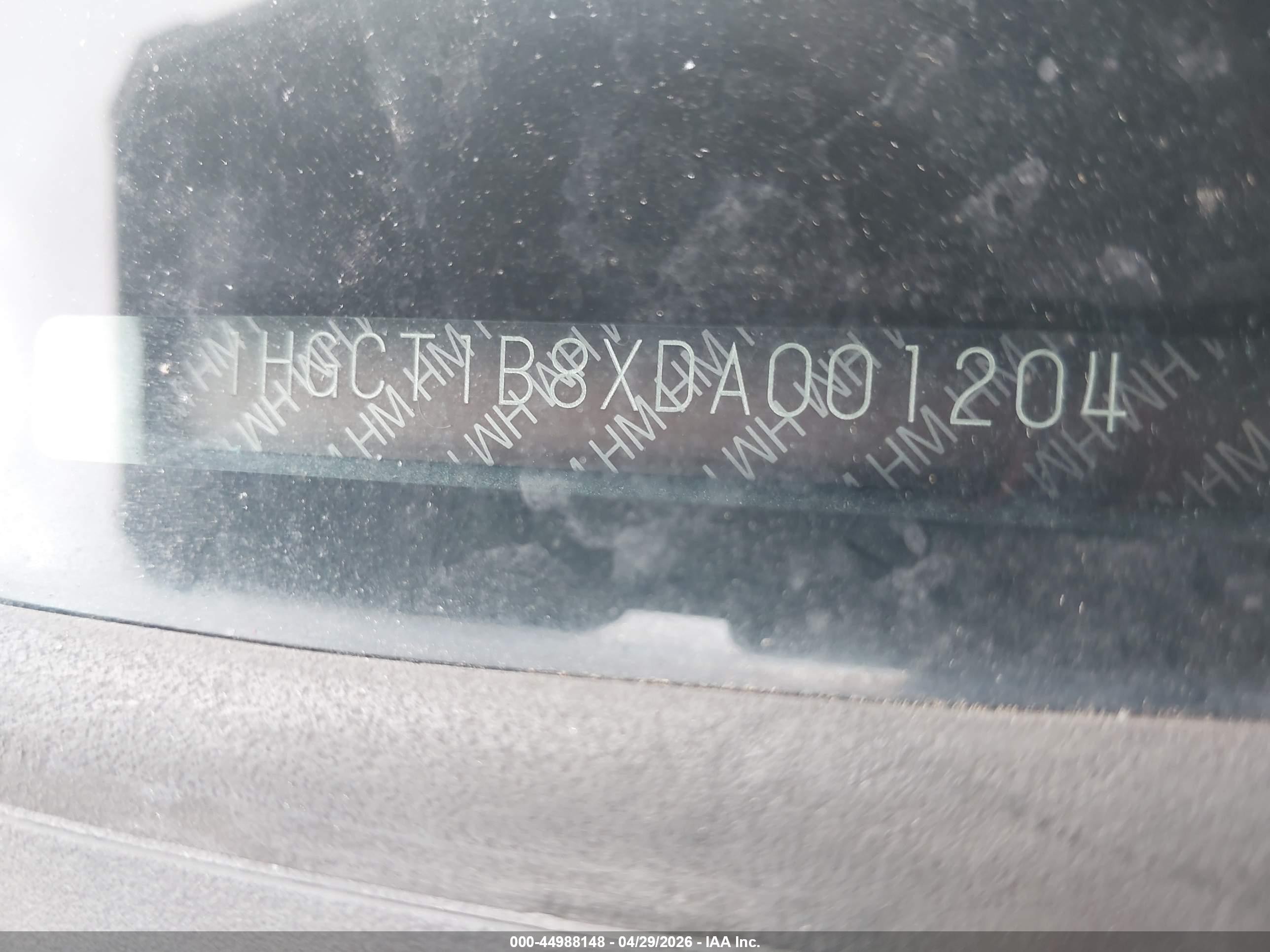 2013 Honda Accord Ex-l Gray vin: 1HGCT1B8XDA001204