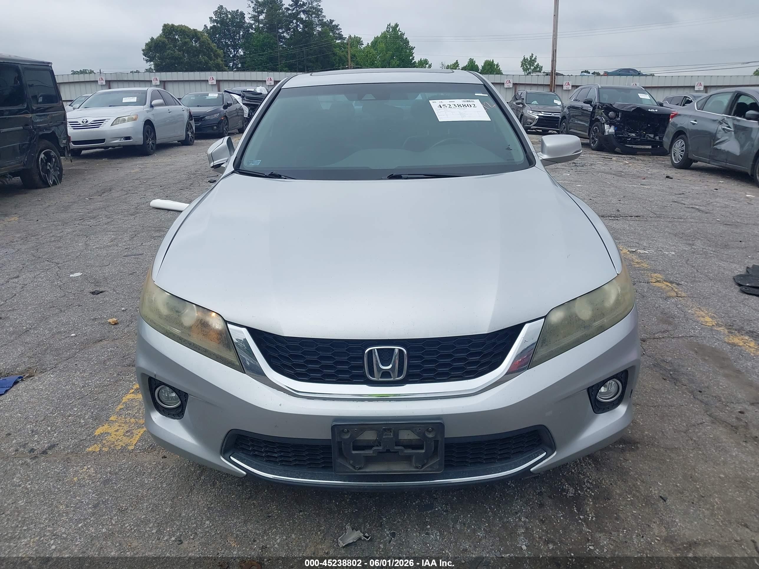 2013 Honda Accord Ex-l Silver vin: 1HGCT1B8XDA003292