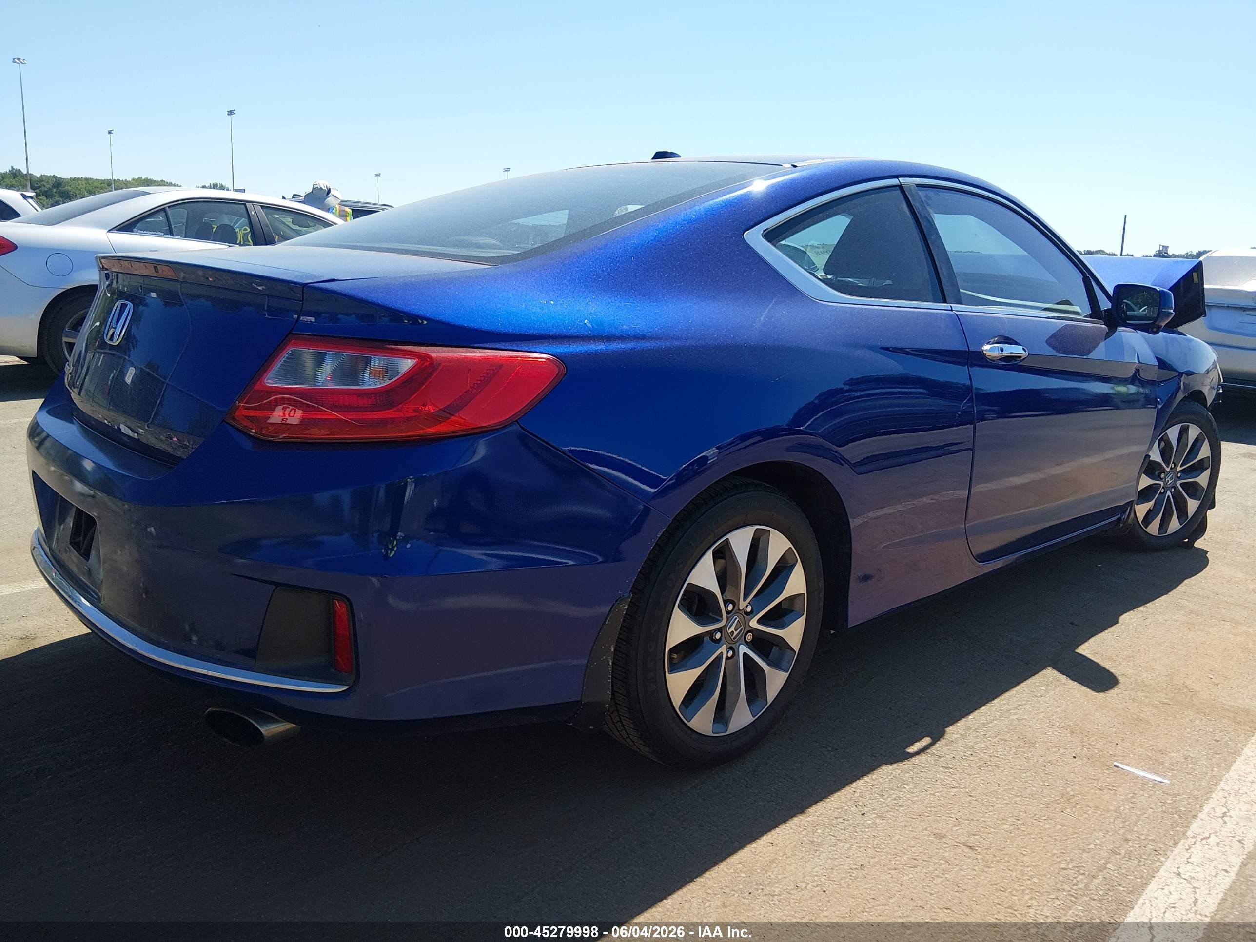 2013 Honda Accord Ex-l Blue vin: 1HGCT1B8XDA015023