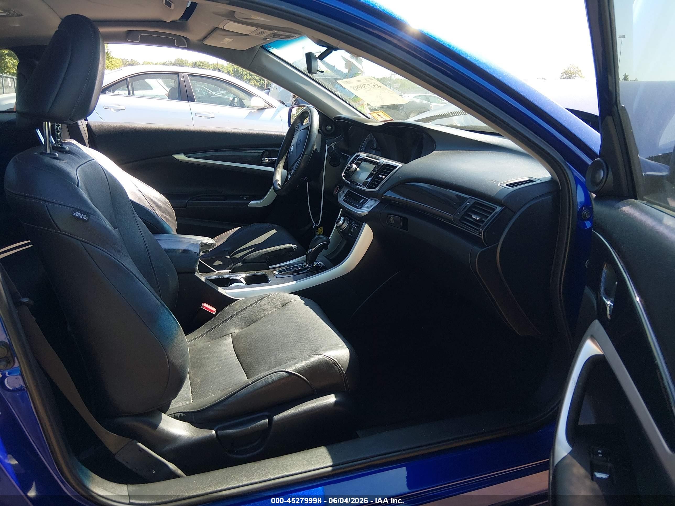 2013 Honda Accord Ex-l Blue vin: 1HGCT1B8XDA015023