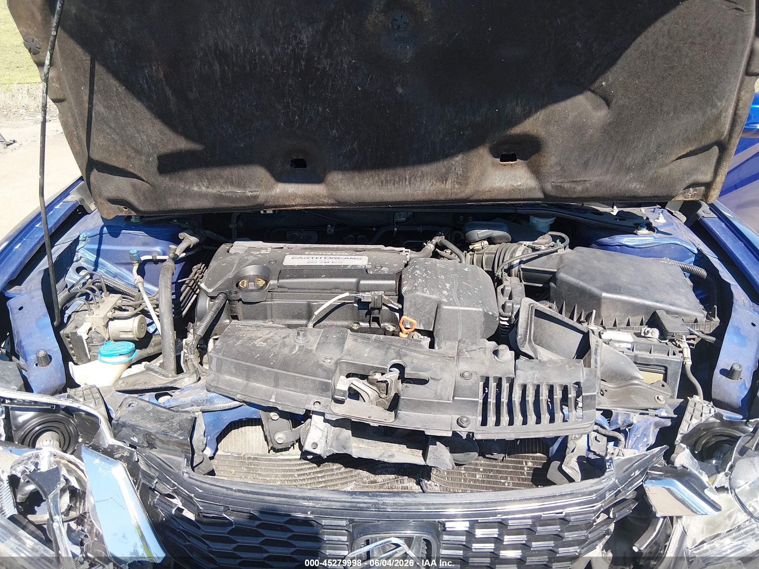 2013 Honda Accord Ex-l Blue vin: 1HGCT1B8XDA015023