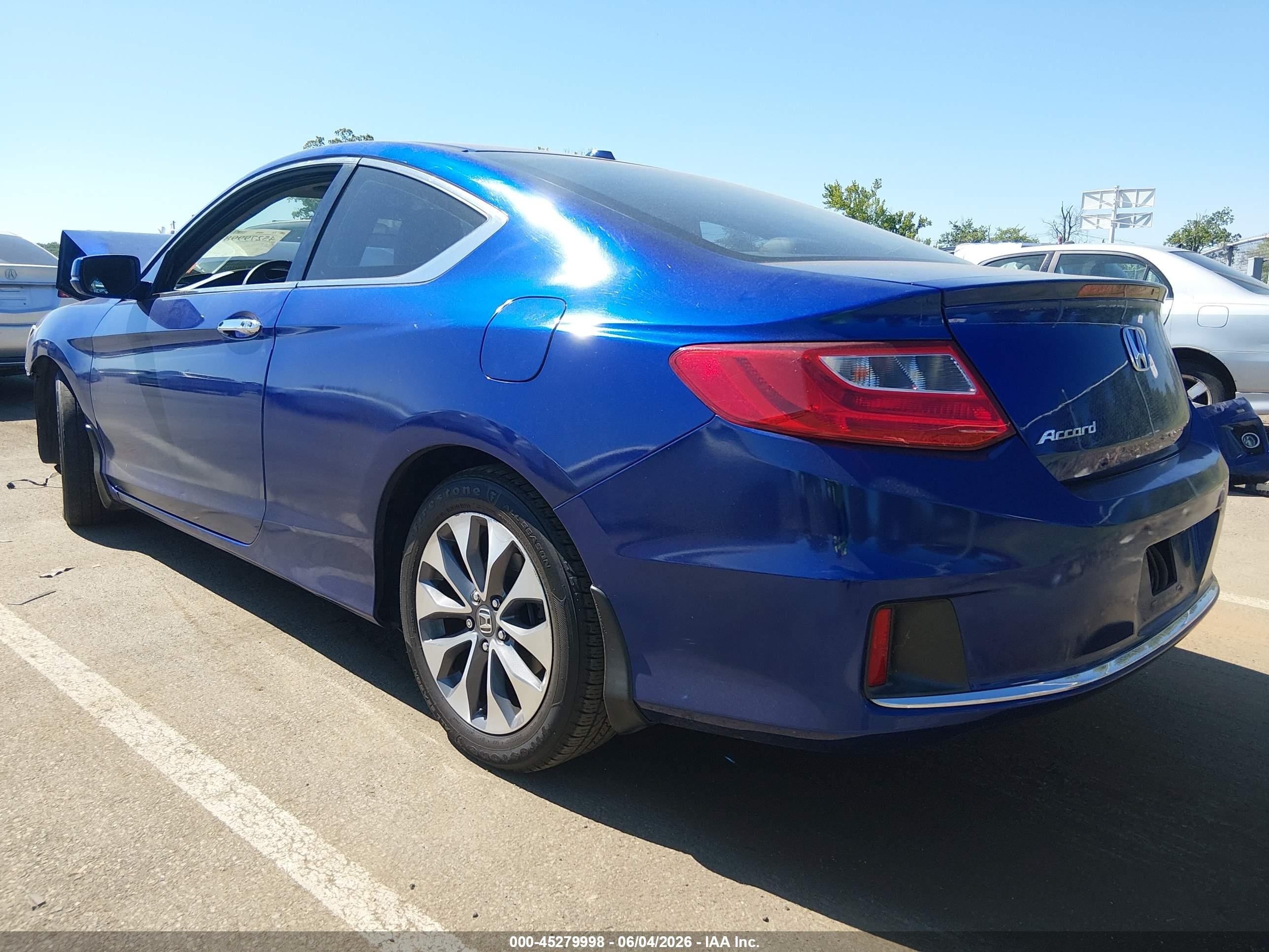 2013 Honda Accord Ex-l Blue vin: 1HGCT1B8XDA015023