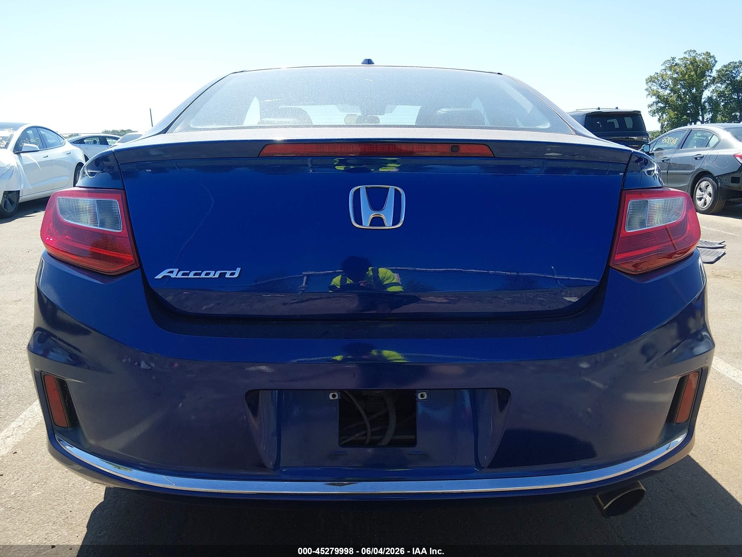 2013 Honda Accord Ex-l Blue vin: 1HGCT1B8XDA015023