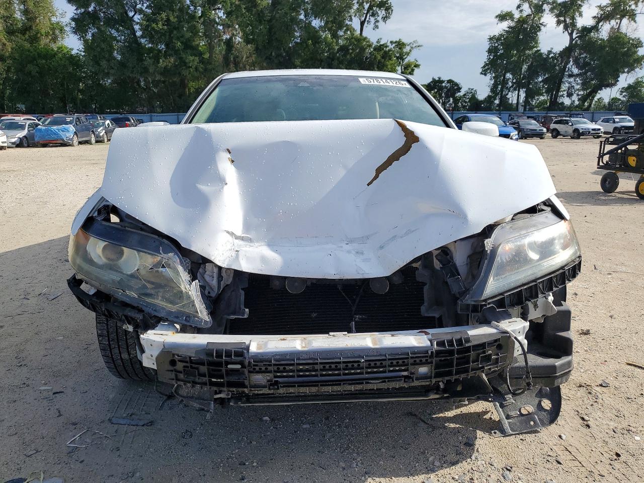 2013 Honda Accord Exl White vin: 1HGCT1B8XDA017029