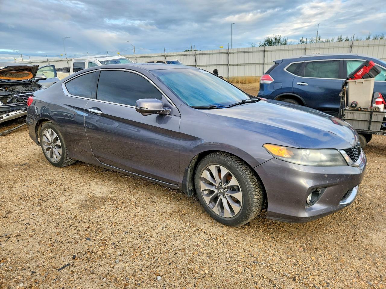 2013 Honda Accord Exl Серый vin: 1HGCT1B8XDA800478