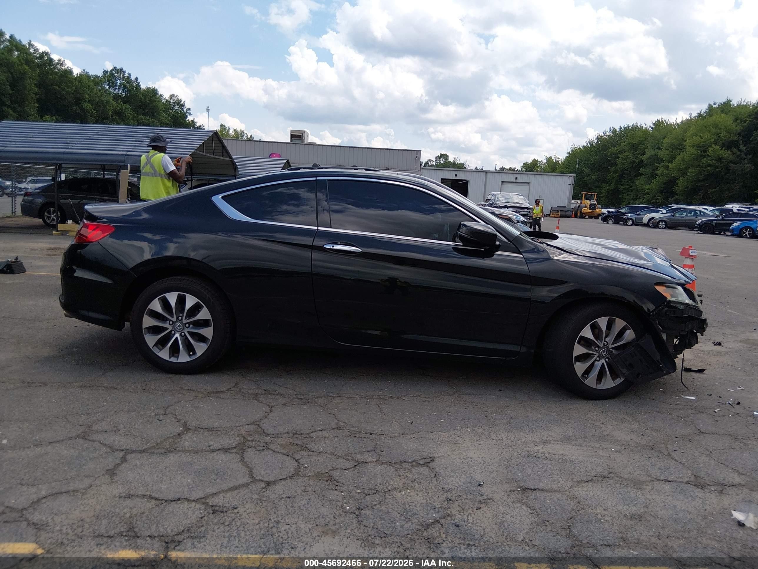 2014 Honda Accord Ex-l Black vin: 1HGCT1B8XEA004976