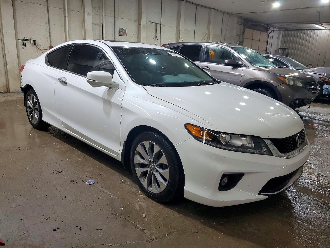 2014 Honda Accord Exl White vin: 1HGCT1B8XEA007814