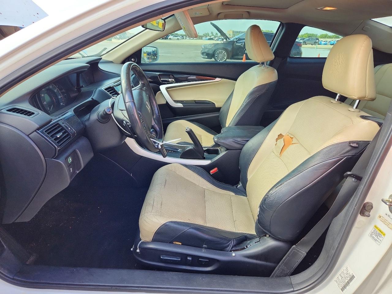 2014 Honda Accord Exl White vin: 1HGCT1B8XEA008381