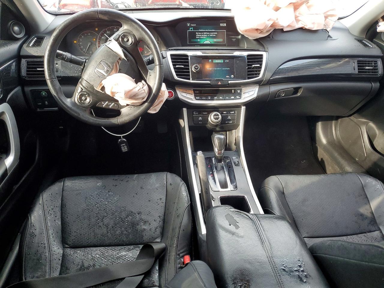2014 Honda Accord Exl Silver vin: 1HGCT1B8XEA010390