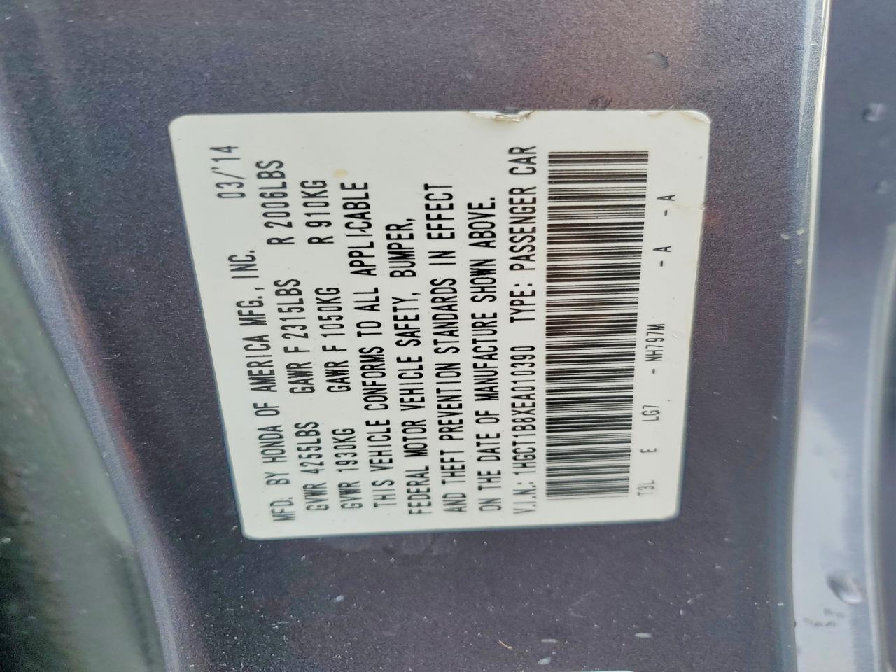 2014 Honda Accord Exl Silver vin: 1HGCT1B8XEA010390