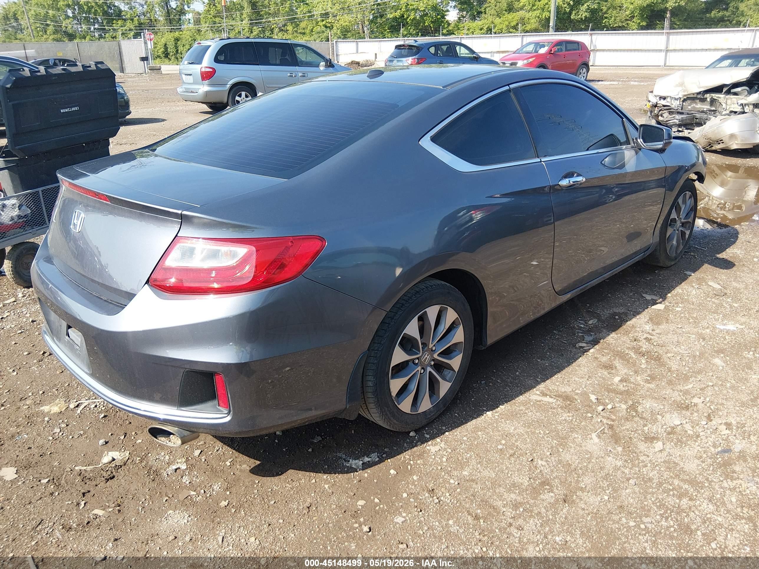 2014 Honda Accord Ex-l Gray vin: 1HGCT1B8XEA011121