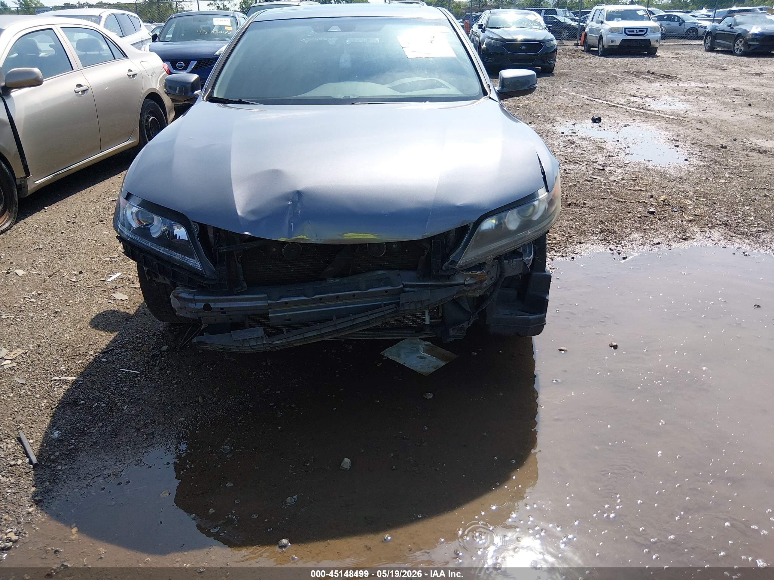 2014 Honda Accord Ex-l Gray vin: 1HGCT1B8XEA011121