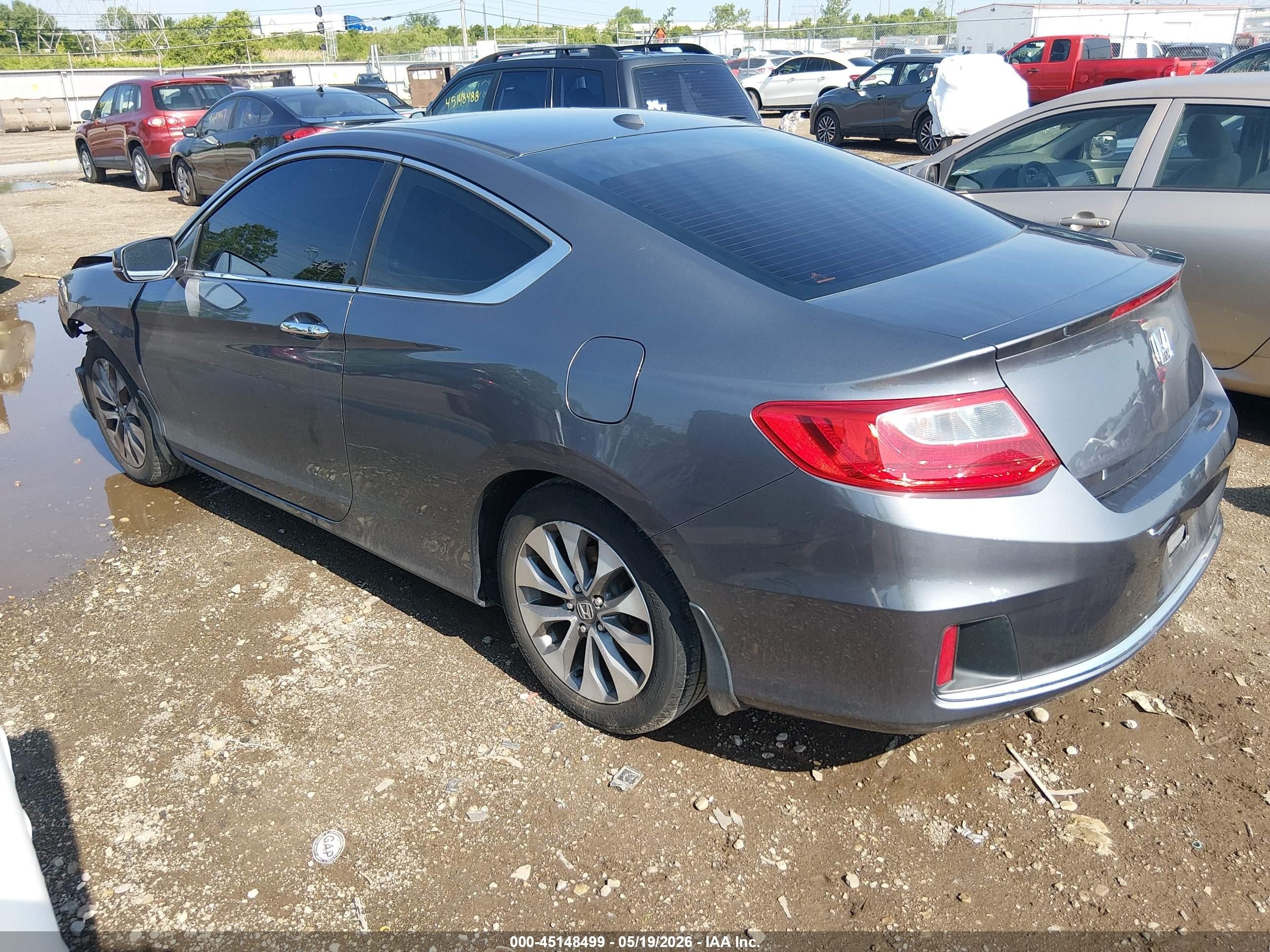 2014 Honda Accord Ex-l Gray vin: 1HGCT1B8XEA011121