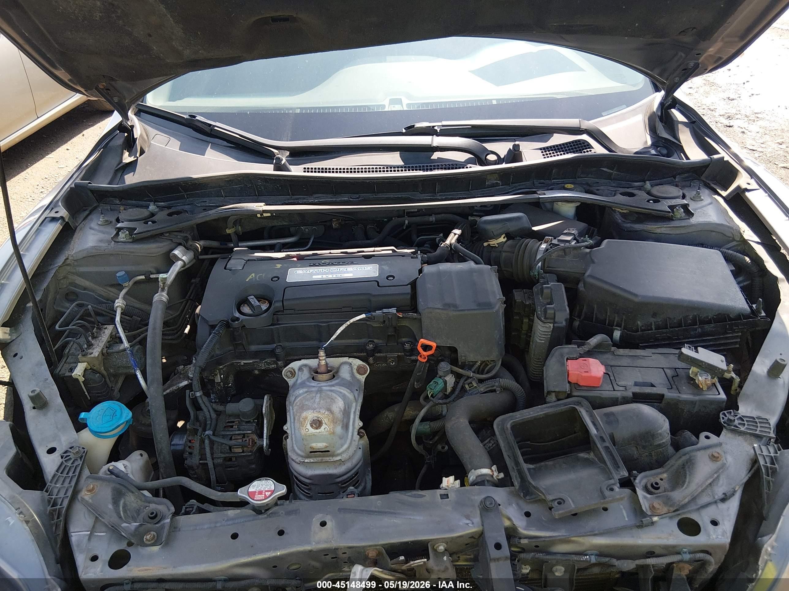 2014 Honda Accord Ex-l Gray vin: 1HGCT1B8XEA011121