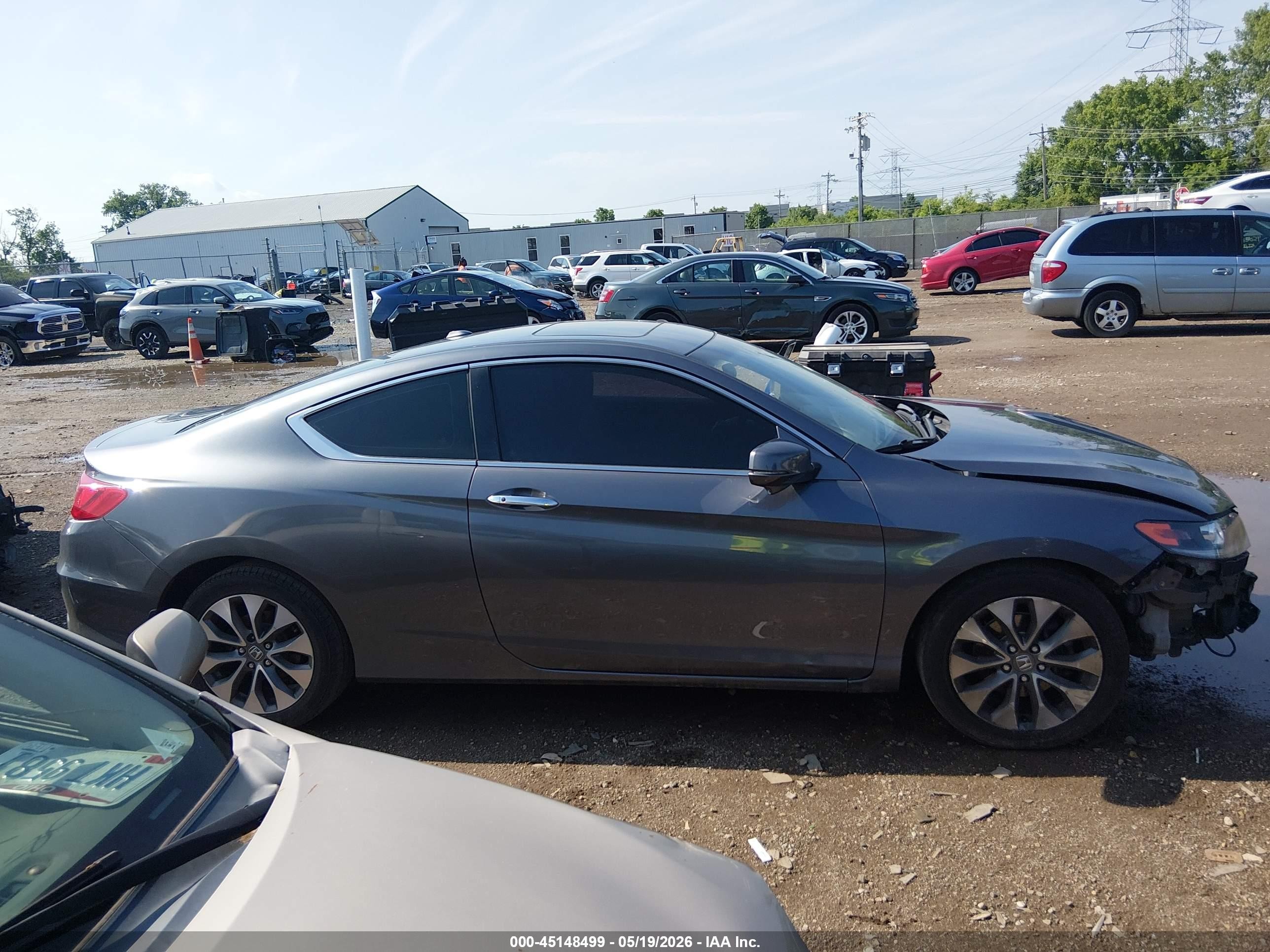 2014 Honda Accord Ex-l Gray vin: 1HGCT1B8XEA011121