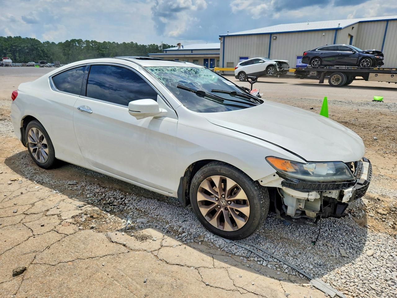 2015 Honda Accord Exl White vin: 1HGCT1B8XFA004283