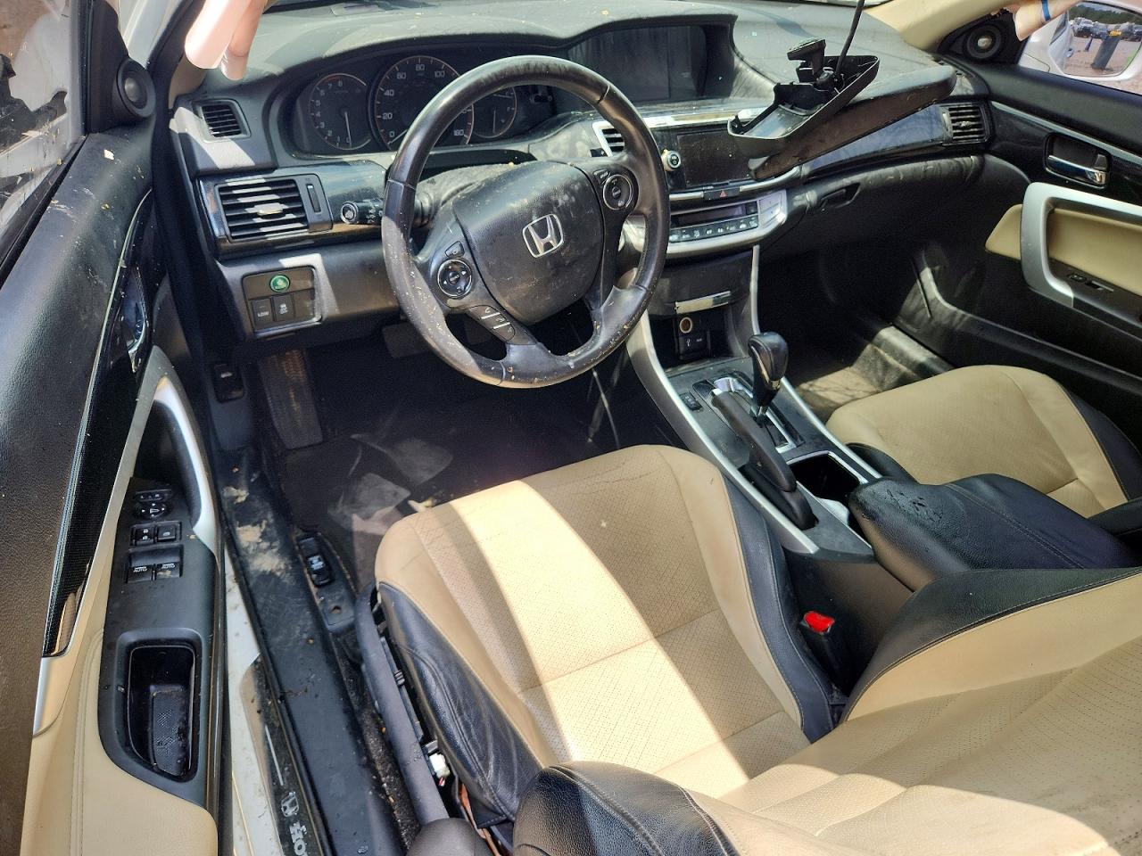 2015 Honda Accord Exl White vin: 1HGCT1B8XFA004283