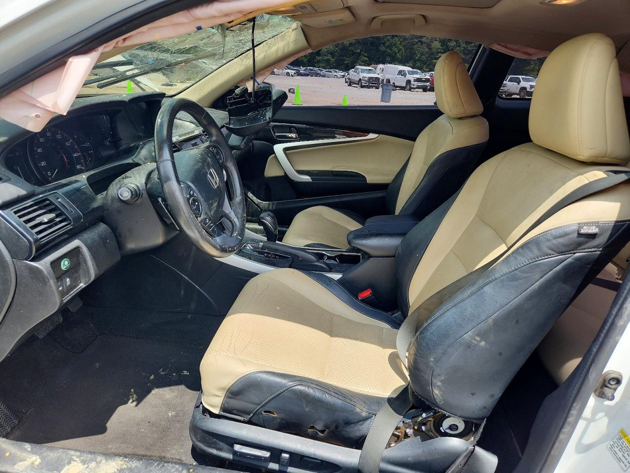 2015 Honda Accord Exl White vin: 1HGCT1B8XFA004283