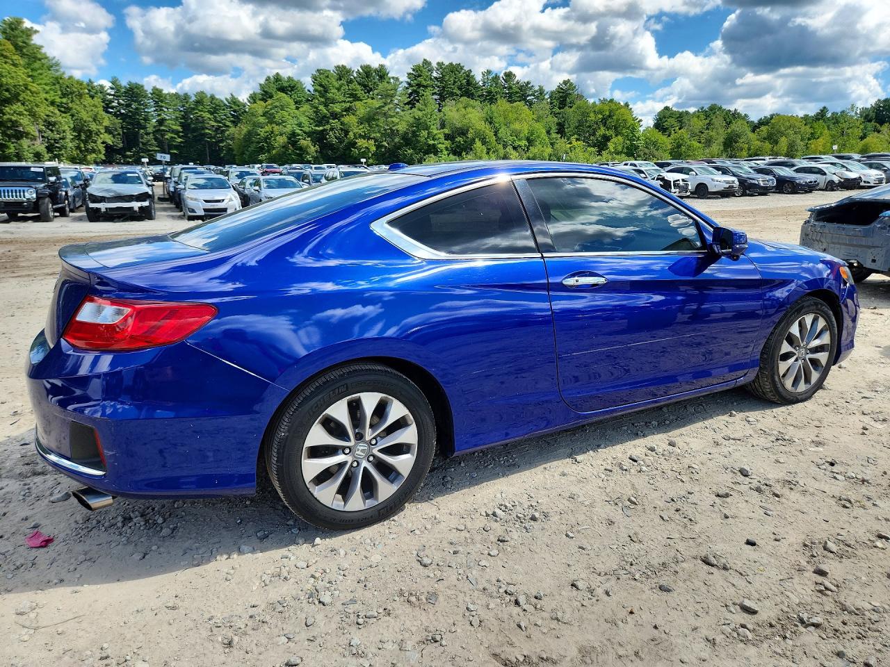 2015 Honda Accord Exl Blue vin: 1HGCT1B8XFA013288