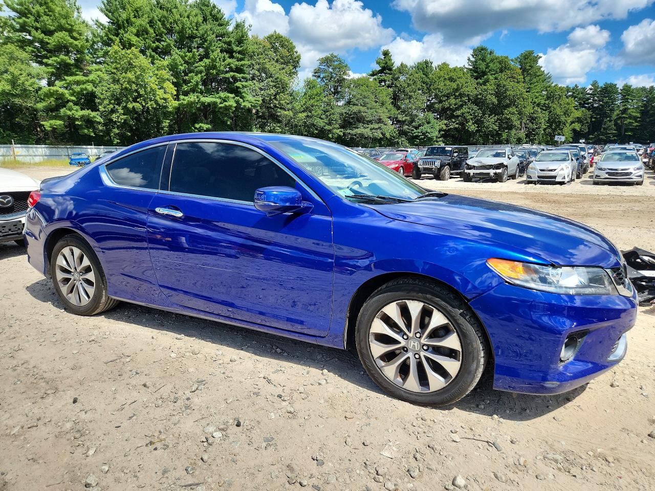 2015 Honda Accord Exl Blue vin: 1HGCT1B8XFA013288
