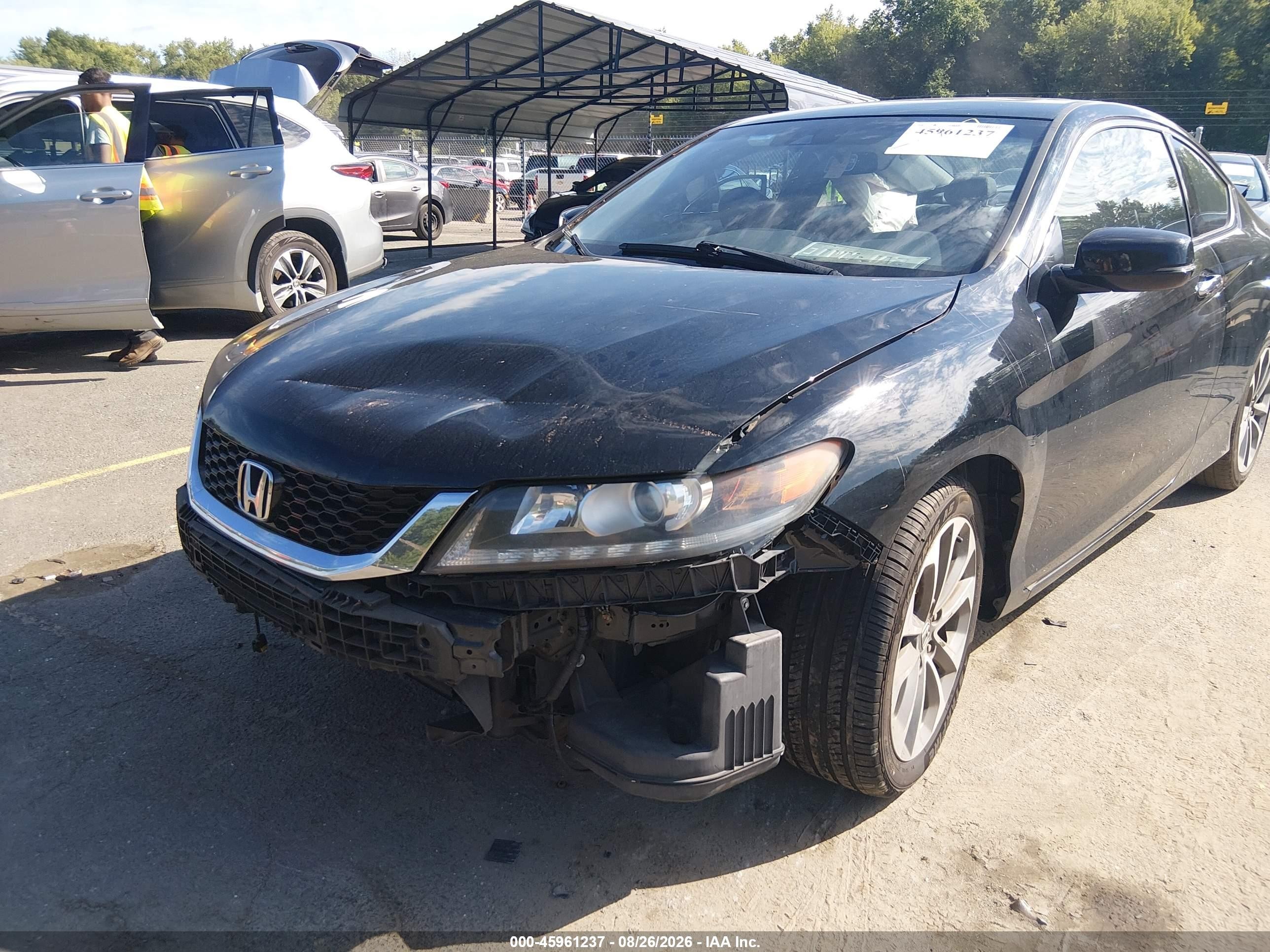 2014 Honda Accord Ex-l V-6 Black vin: 1HGCT2A83EA002400