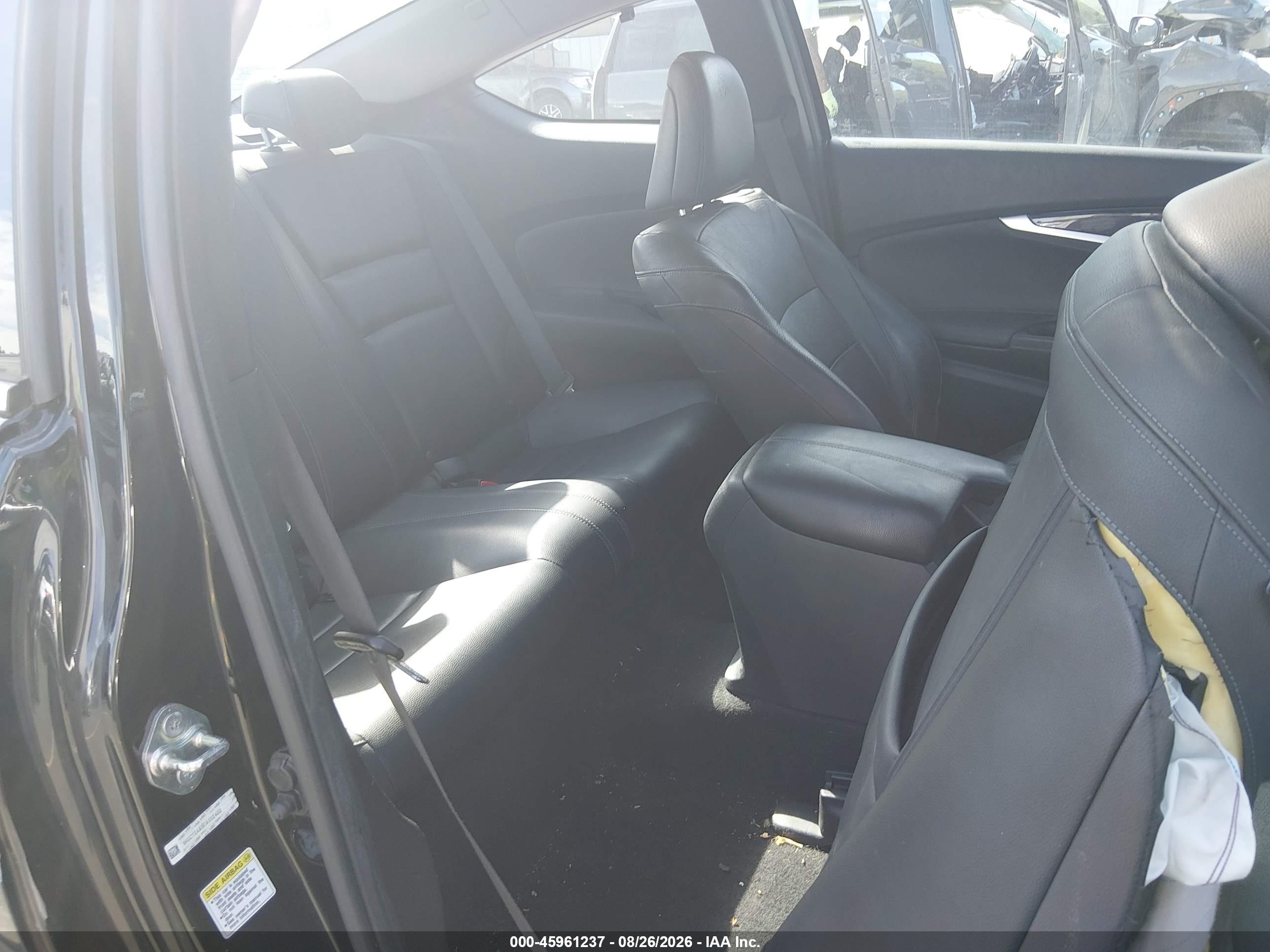 2014 Honda Accord Ex-l V-6 Black vin: 1HGCT2A83EA002400