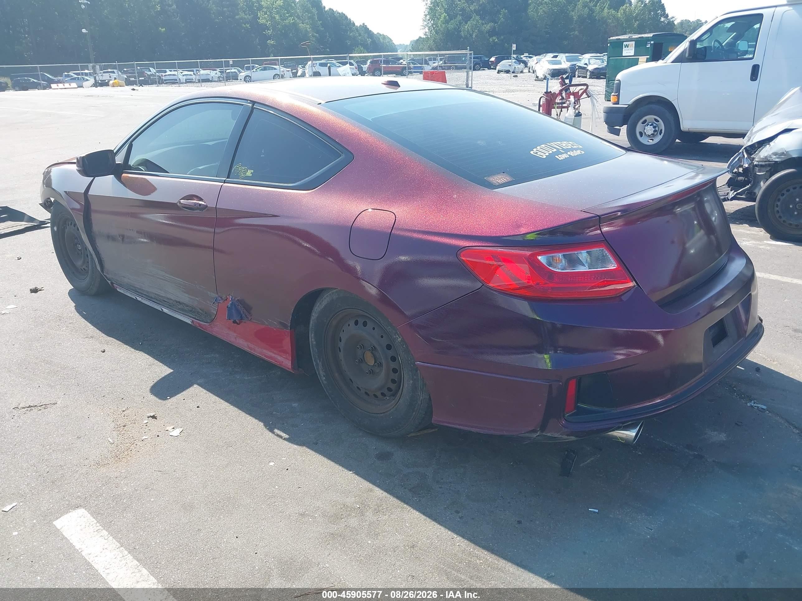 2015 Honda Accord Ex-l V-6 Purple vin: 1HGCT2A83FA008330